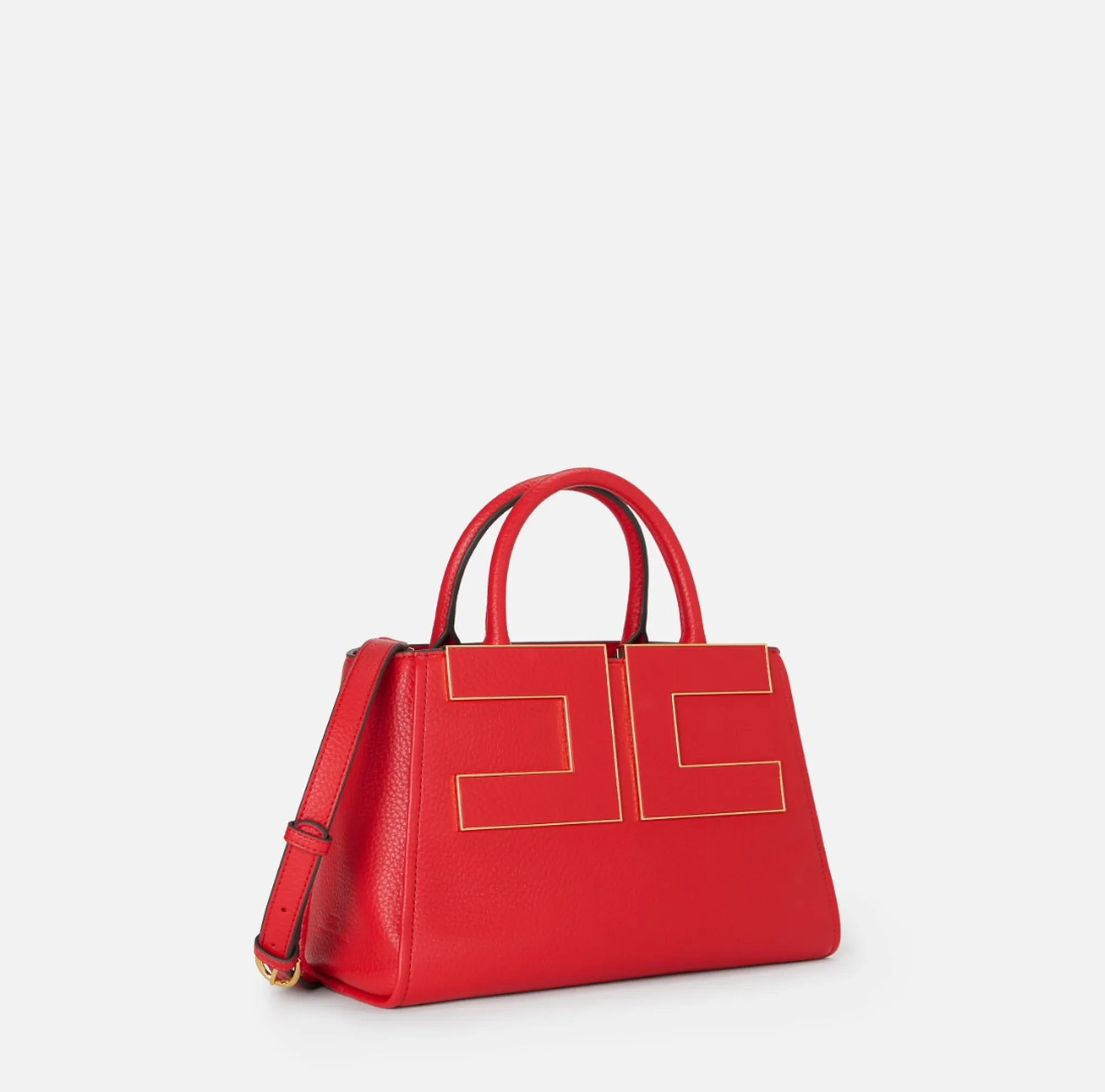 Elisabetta Franchi Borsa Tote Con Logo Rosso Bs06A66E2 184439