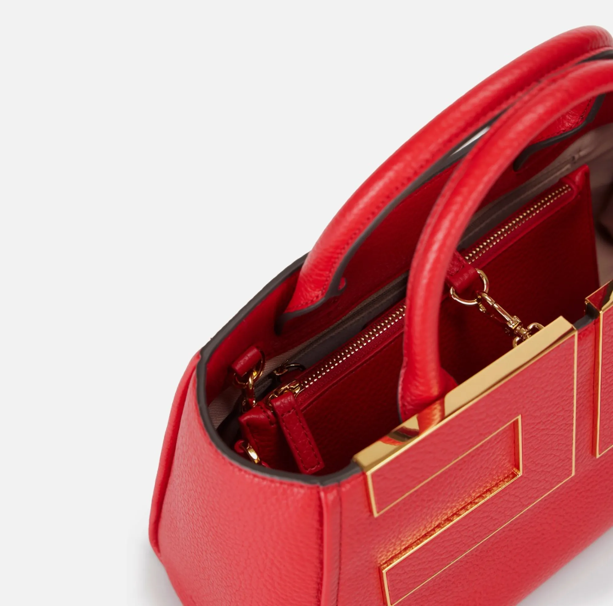 Elisabetta Franchi Borsa Tote Con Logo Rosso Bs06A66E2 184441