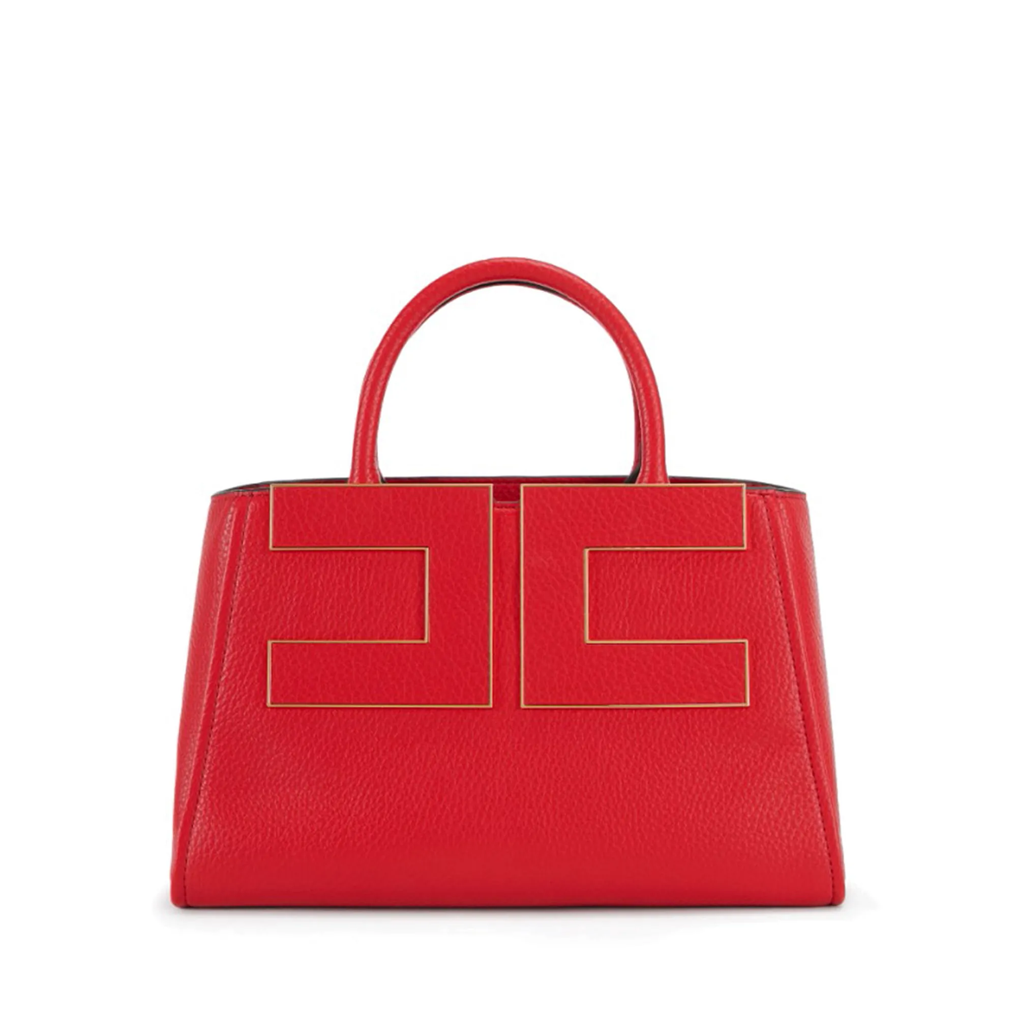Elisabetta Franchi Borsa Tote Con Logo Media Rosso Bs06A66E2 184843