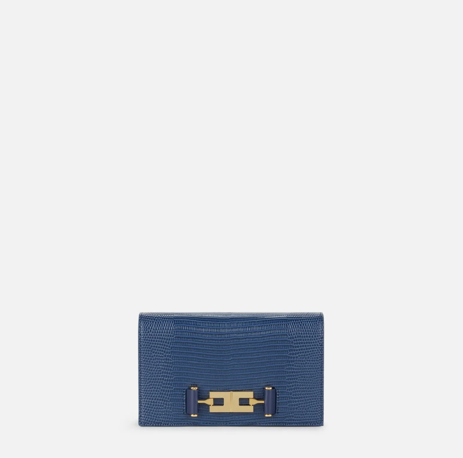 Elisabetta Franchi Borsa Tracolla Con Catena Groumette Blu Bs08A66E2 184447
