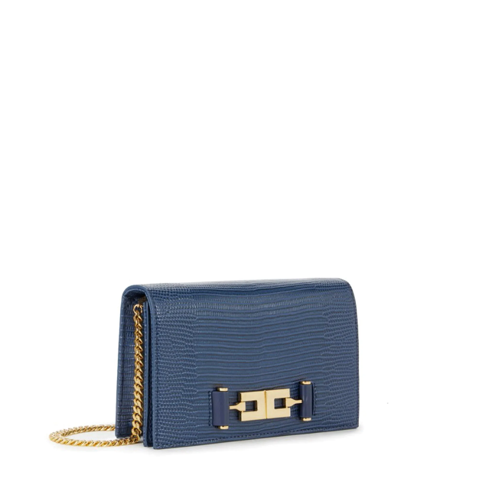 Elisabetta Franchi B'Shoulder Bag With Groumette Chain' Blu Bs08A66E2 184826
