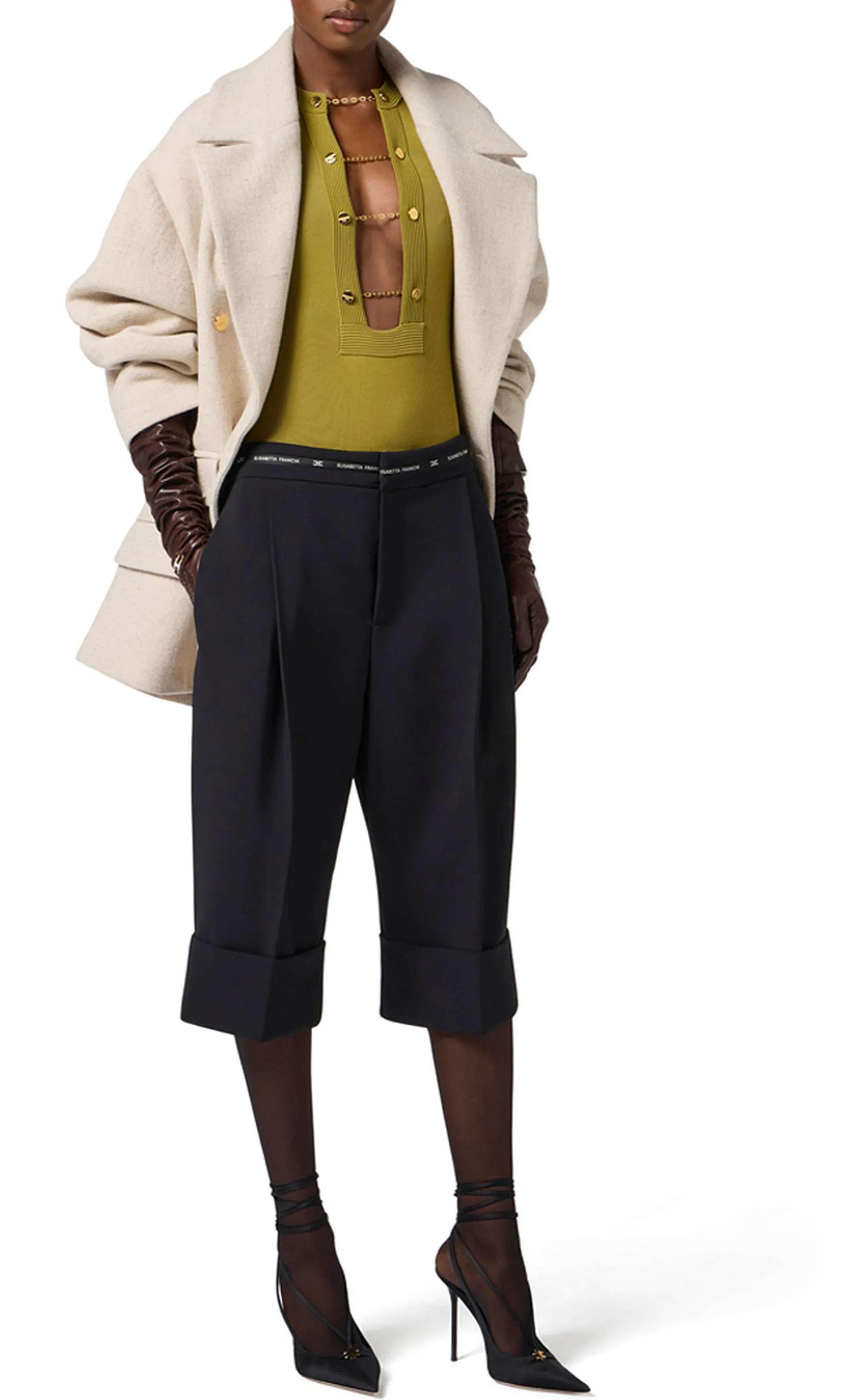 Elisabetta Franchi B'Wool Caban' Cp01156E2 153693