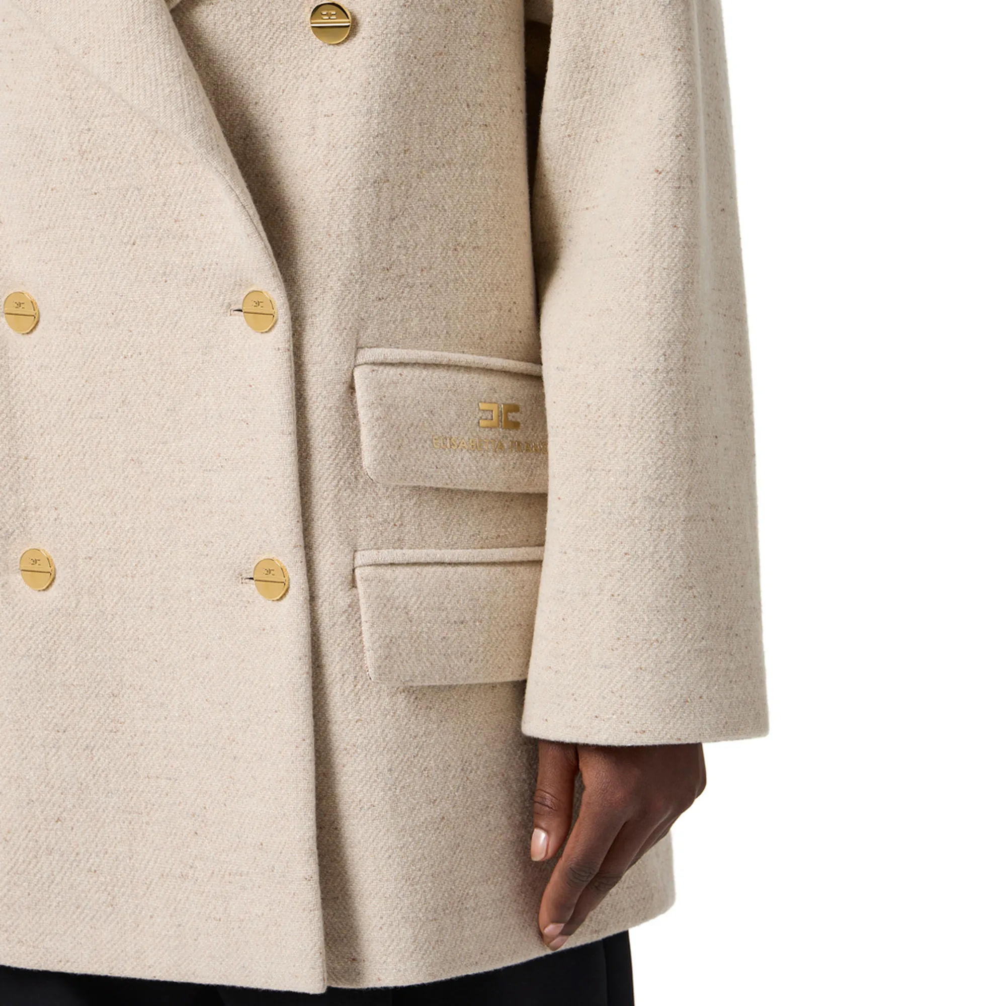 Elisabetta Franchi B'Wool Caban' Cp01156E2 153696