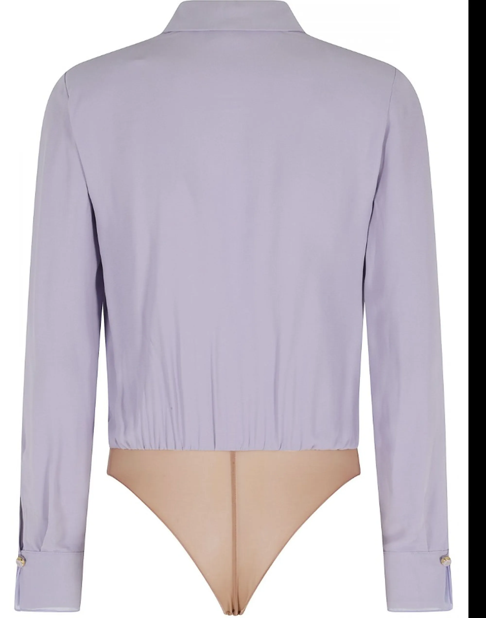 Elisabetta Franchi Camicia Body In Georgette Di Viscosa Lilla Cb00261E2 171482