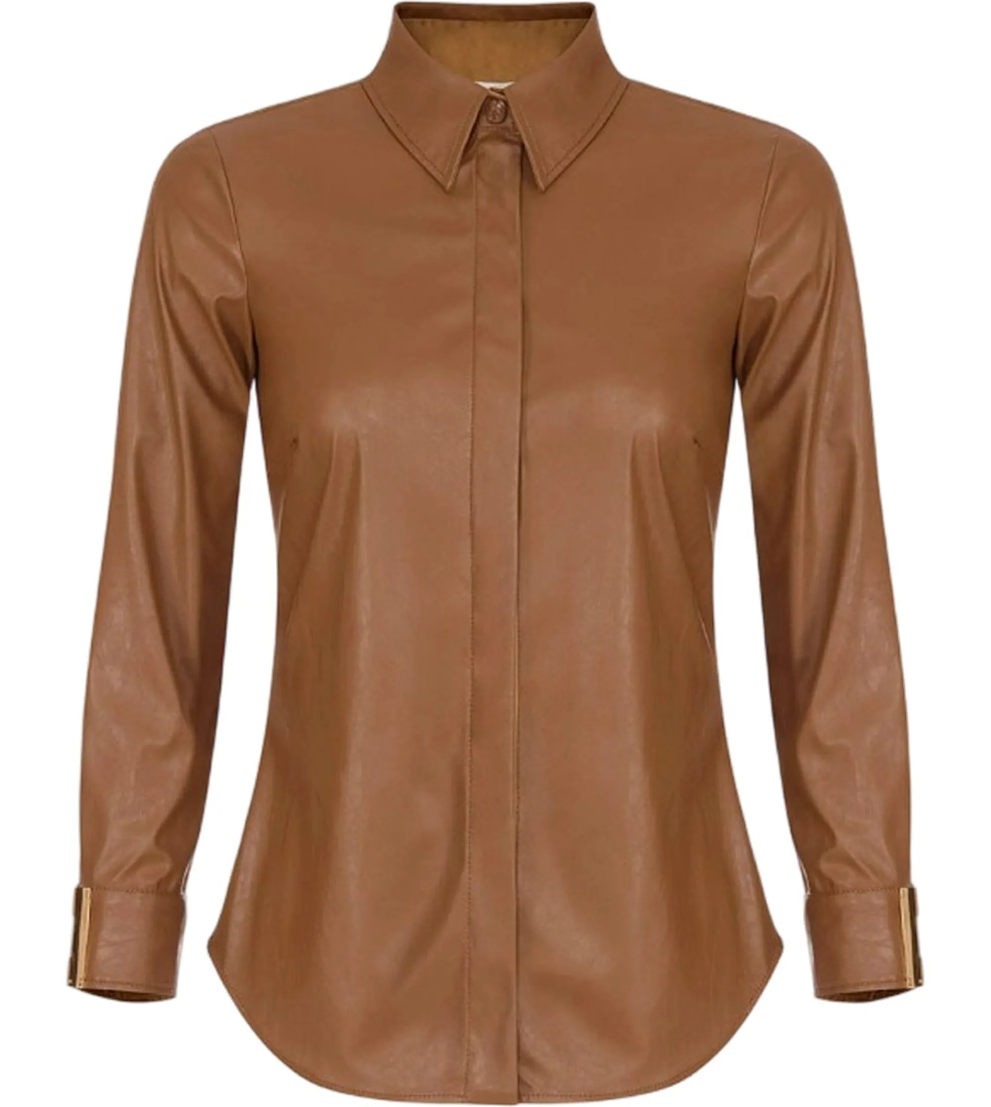 Elisabetta Franchi Camicia Con Logo Gioiello Sigaro Ca19566E2 185082