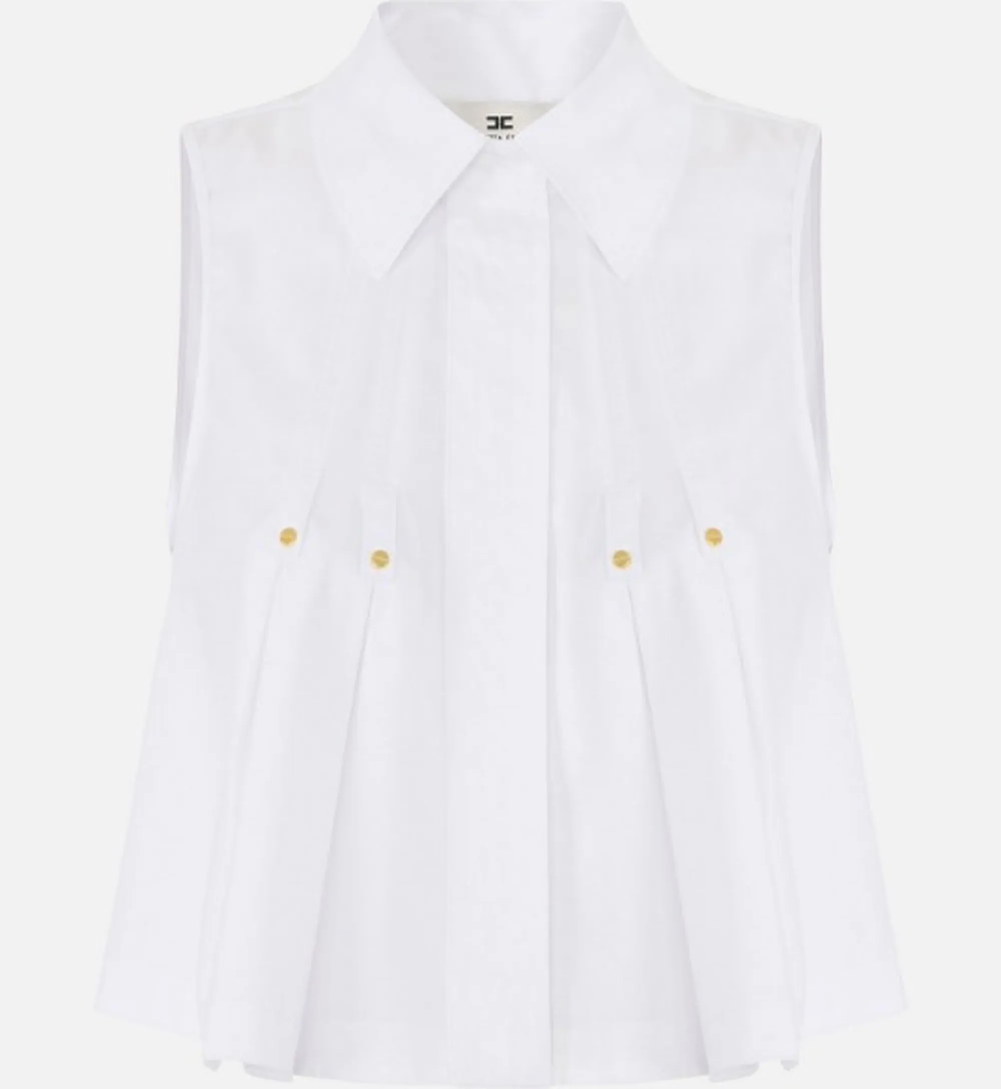 Elisabetta Franchi B'Cotton Poplin Shirt' White Ca16362E2 172061