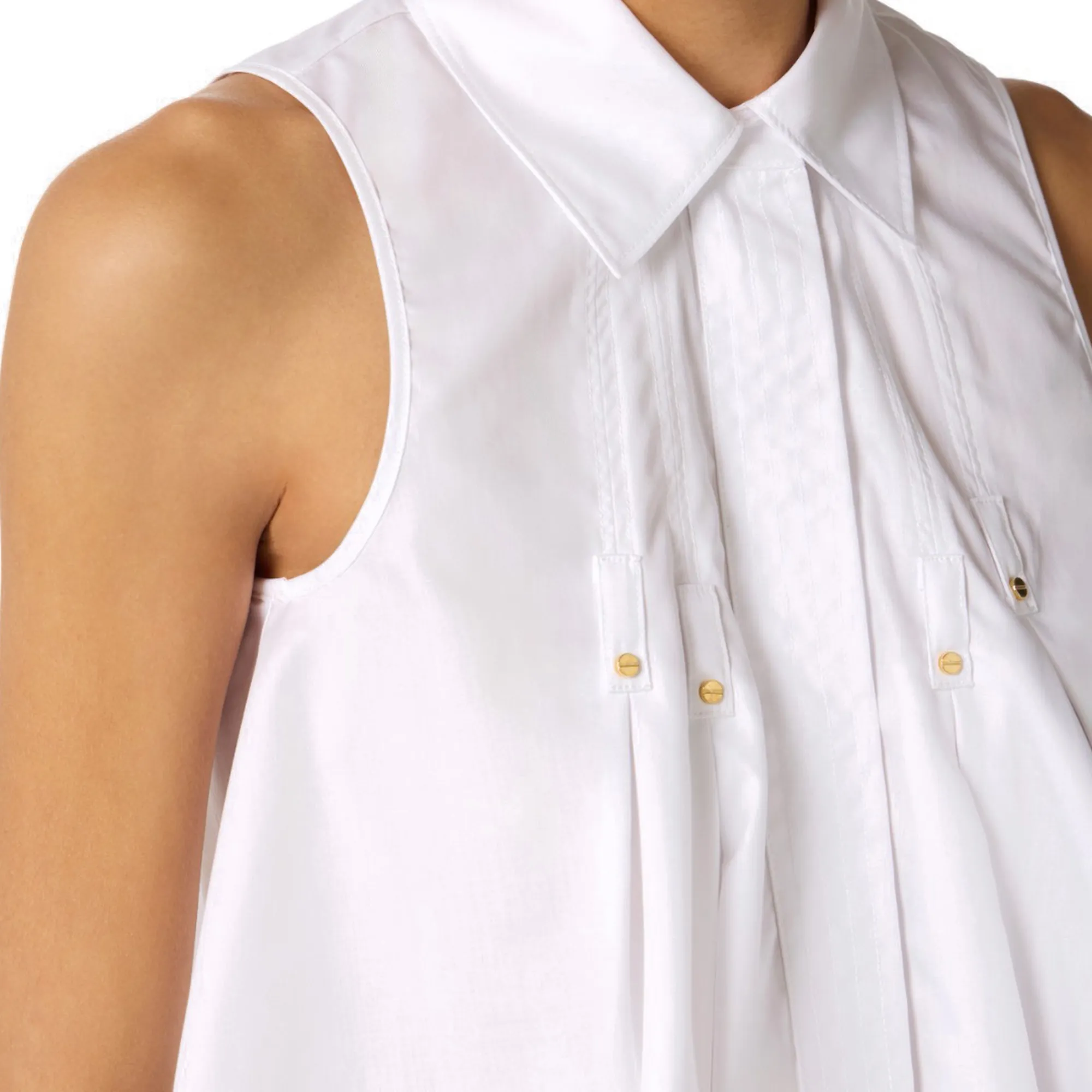 Elisabetta Franchi B'Cotton Poplin Shirt' White Ca16362E2 178343