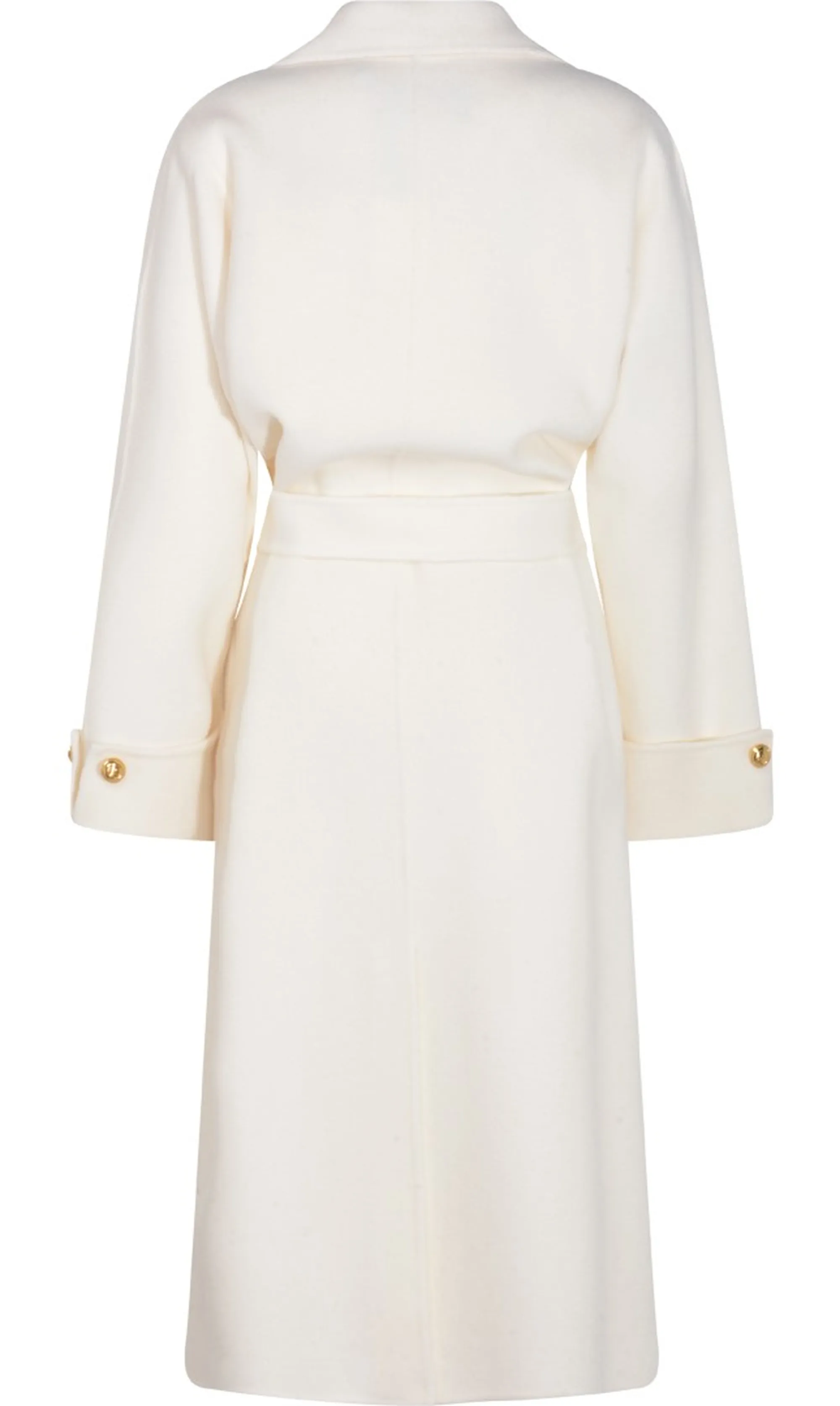 Elisabetta Franchi B'Double Wool Blend Coat' Milk Cp68D56E2 159193