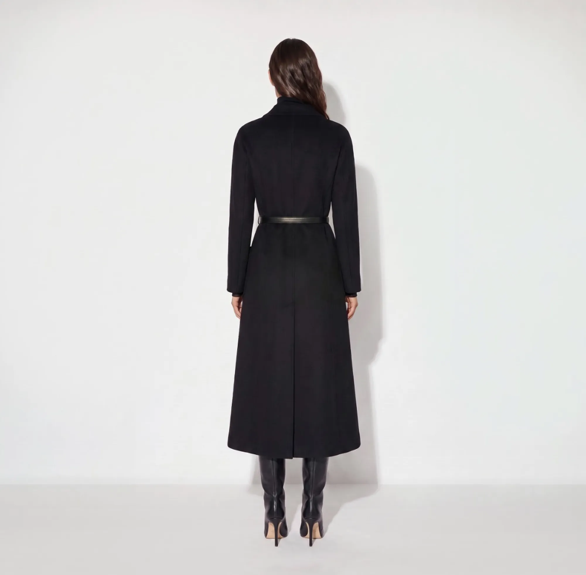 Elisabetta Franchi B'Double Cloth Coat With Belt' Black Cp03D67E2 188339