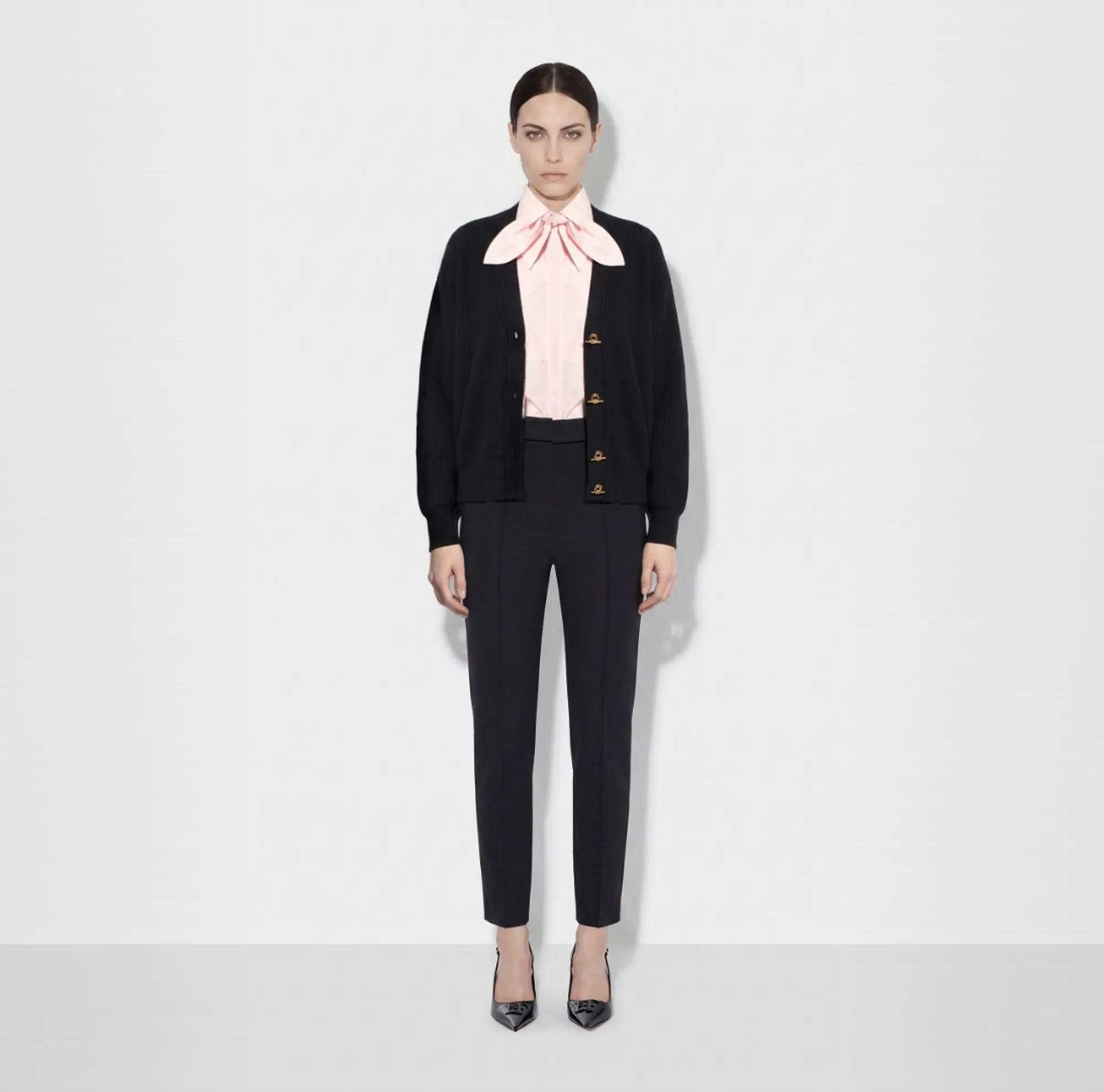 Elisabetta Franchi Cardigan In Maglia Con Bottoni Gioiello Nero Mk01S66E2 184680