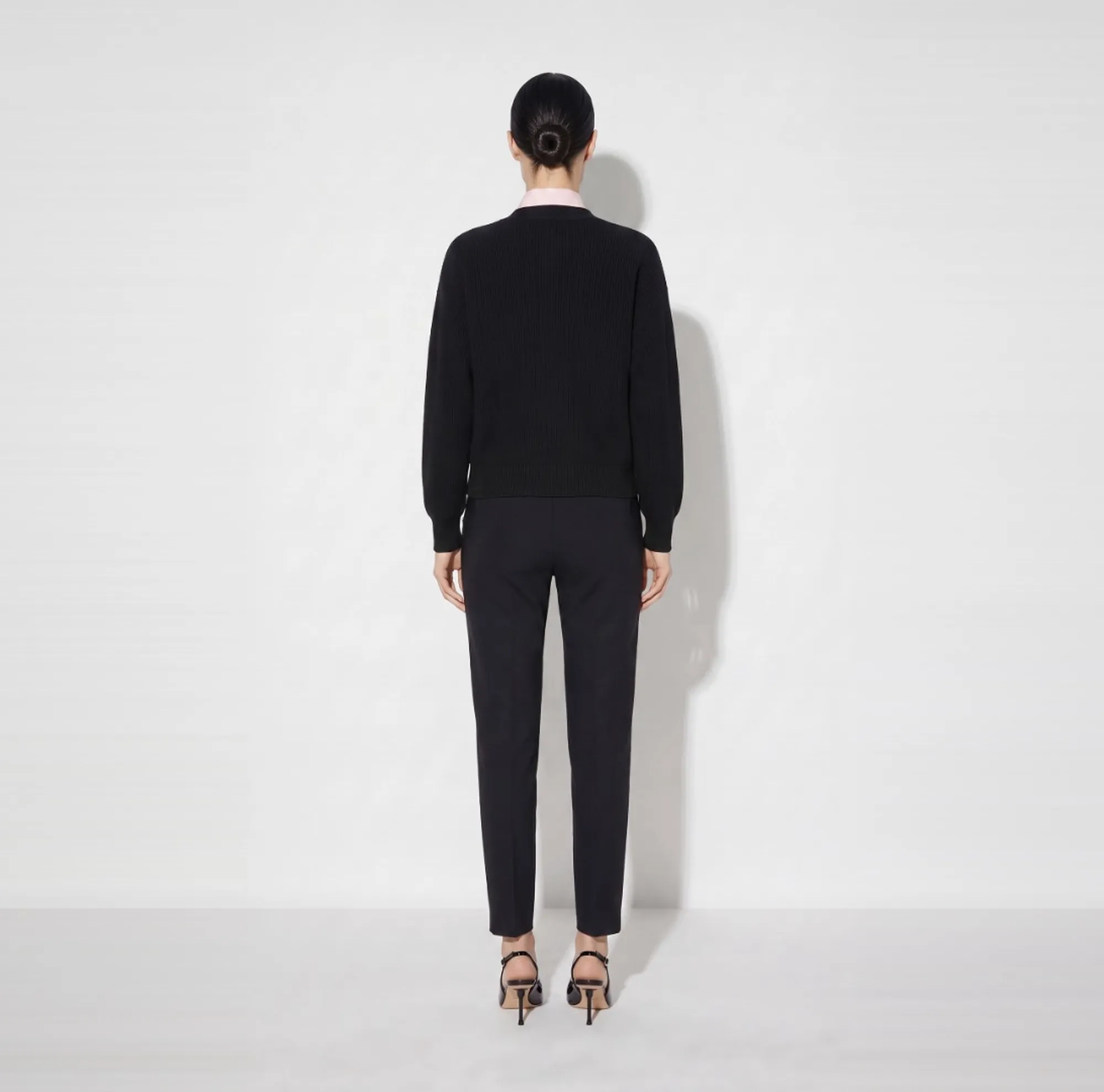 Elisabetta Franchi Cardigan In Maglia Con Bottoni Gioiello Nero Mk01S66E2 184681