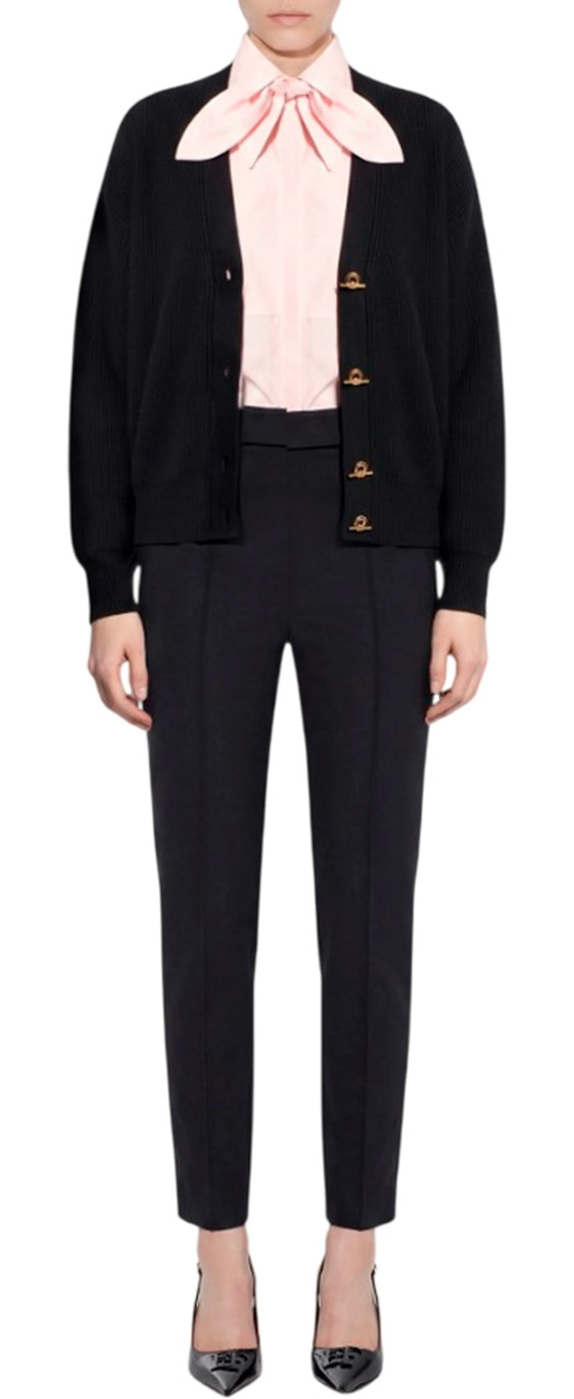 Elisabetta Franchi B'Knit Cardigan With Jewel Buttons' Black Mk01S66E2 185109