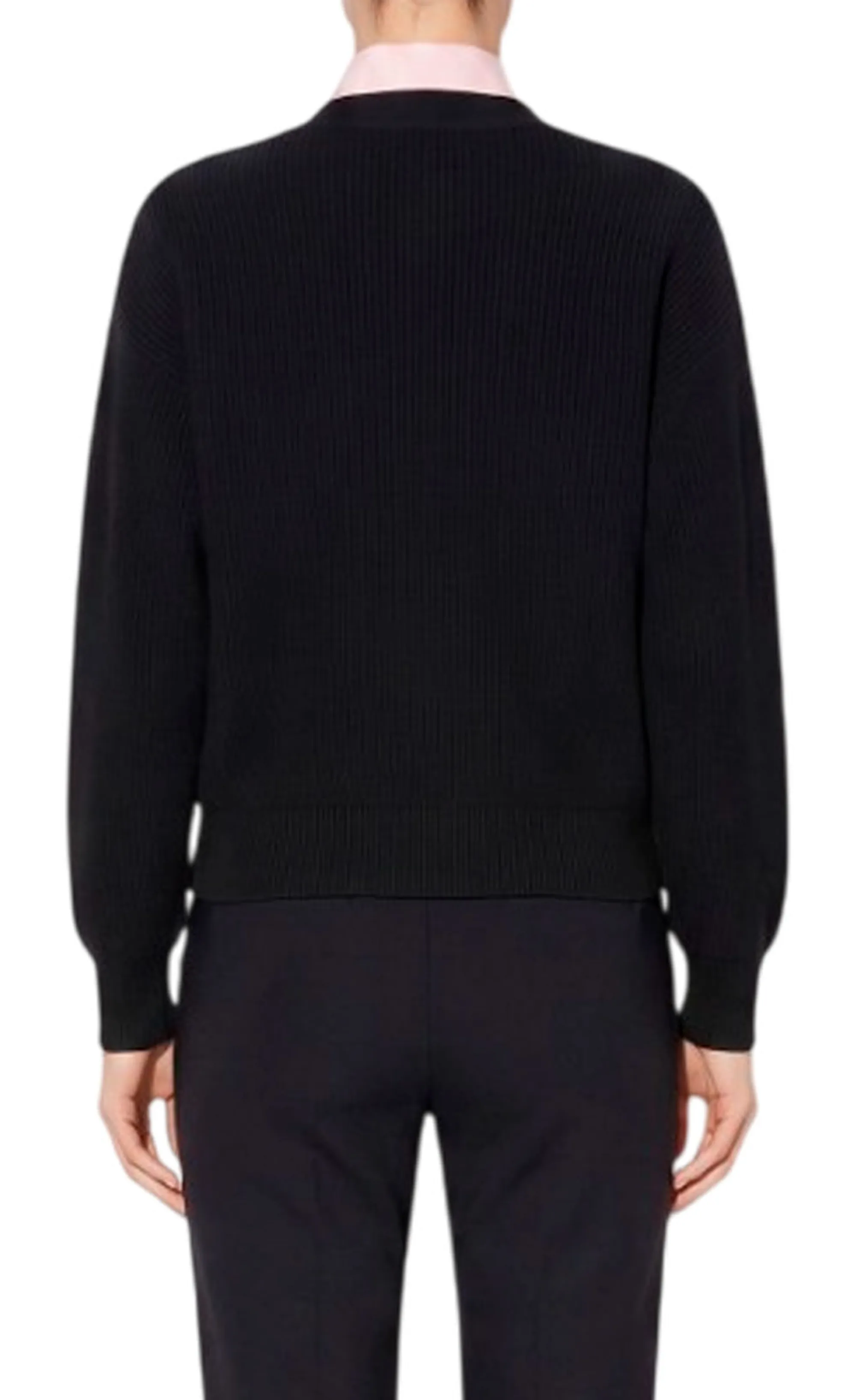 Elisabetta Franchi B'Knit Cardigan With Jewel Buttons' Black Mk01S66E2 185111