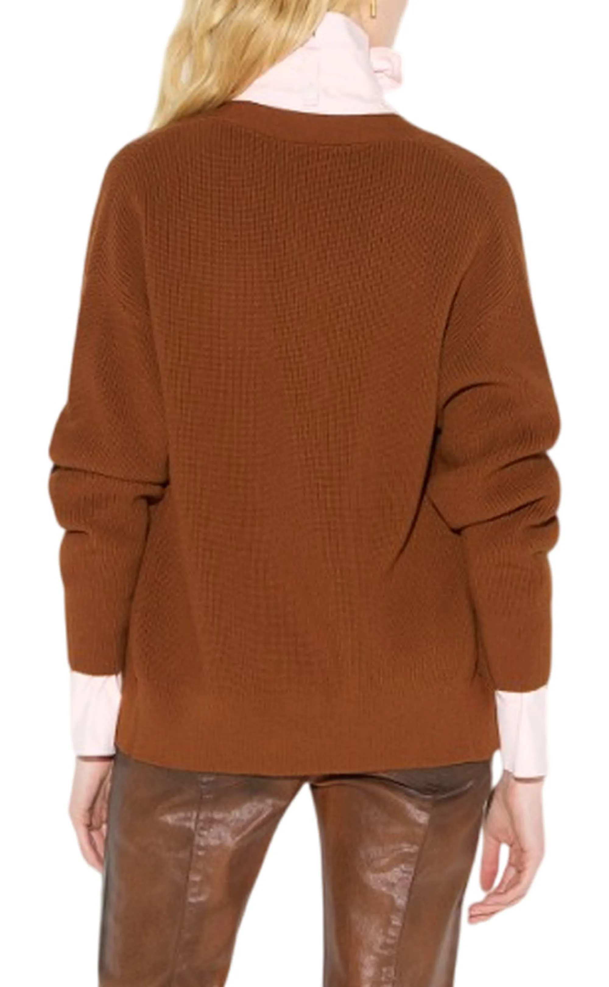 Elisabetta Franchi B'Knit Cardigan With Jewel Buttons' Cigar Mk01S66E2 185115