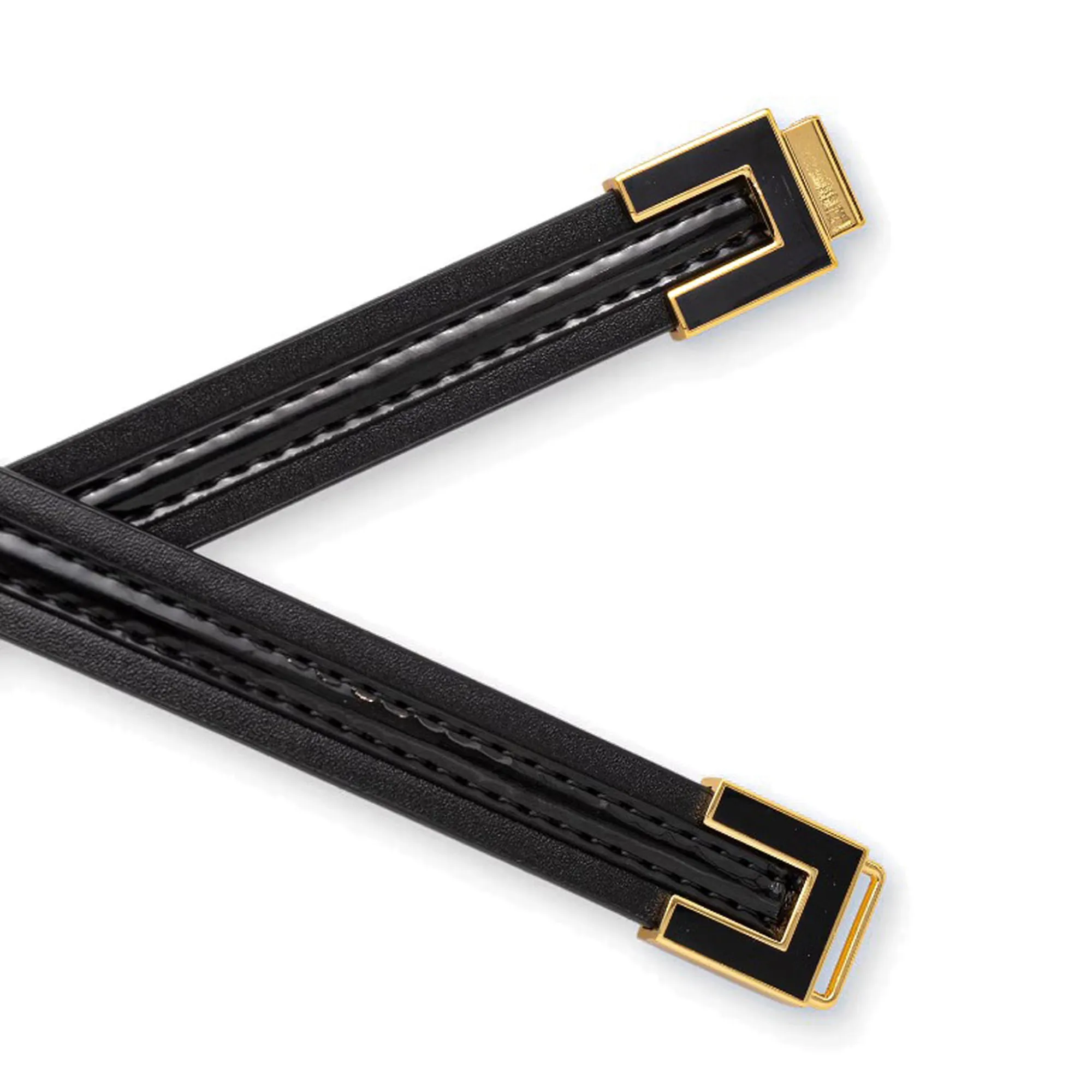 Elisabetta Franchi B'Leather Belt With Logo Buckle' Black Ct57S66E2 184810