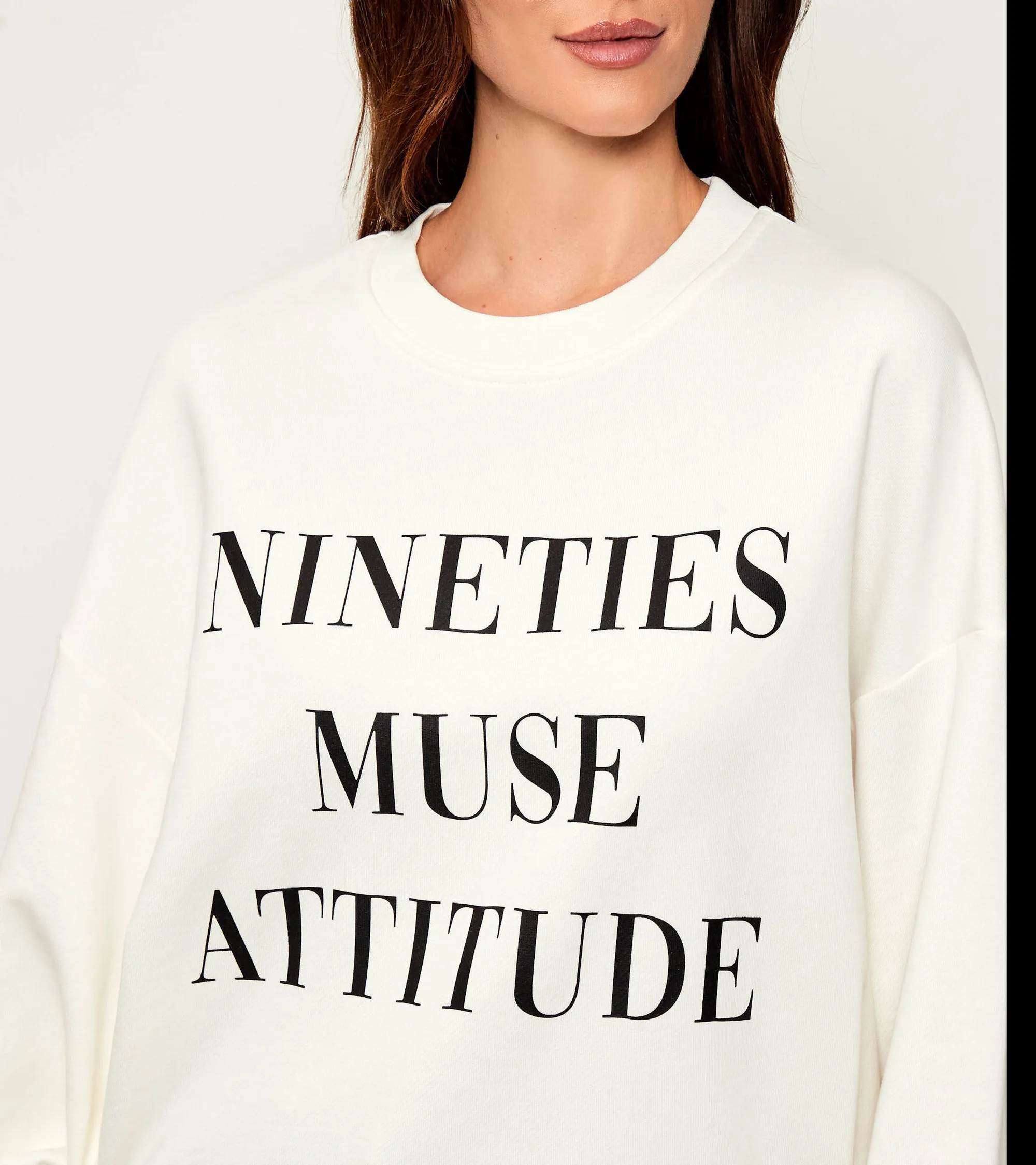 Elisabetta Franchi Felpa In Cotone  Con Stampa Lettering Gesso Md01D56E2 153299