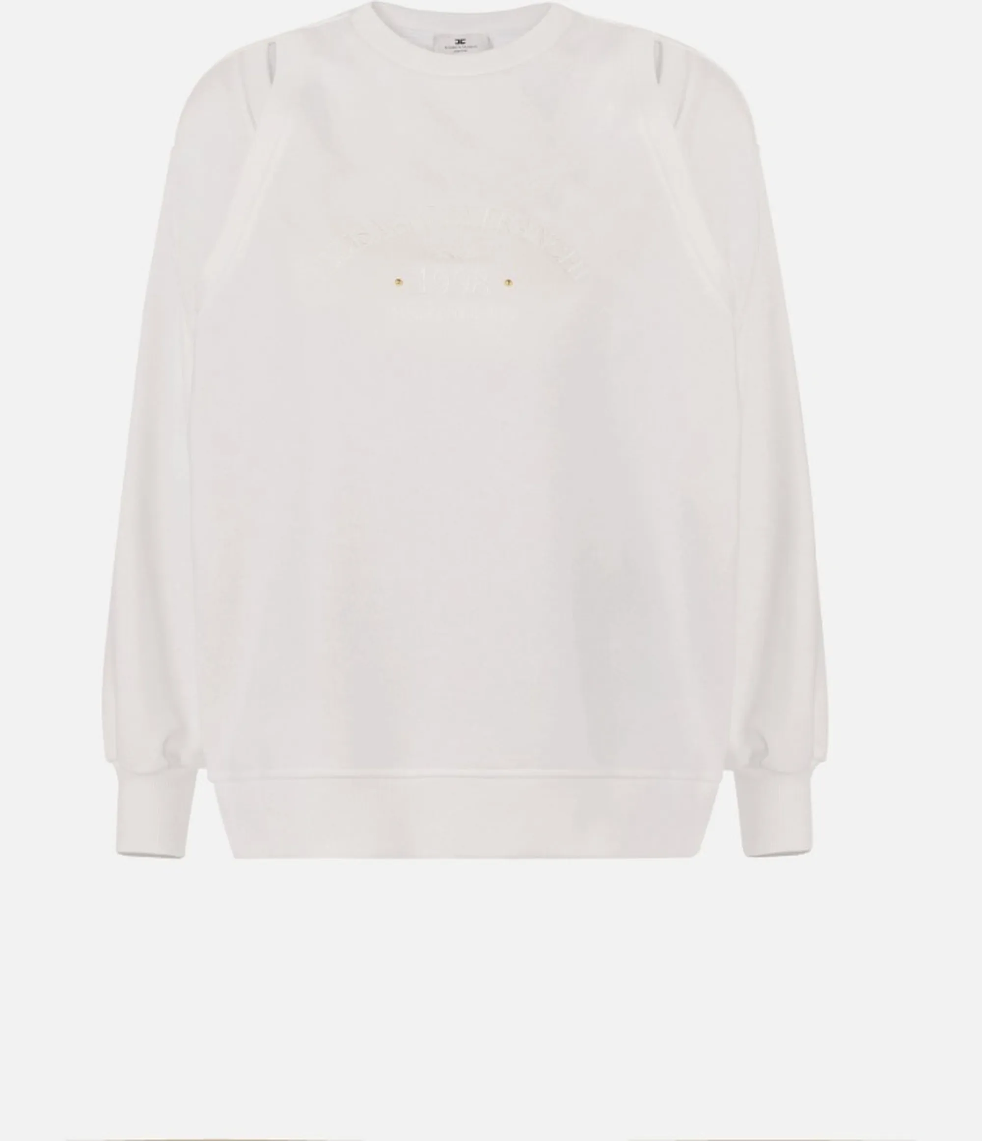 Elisabetta Franchi B'Felpa In Jersey Con Cut Out' Ivory Md01261E2 172284