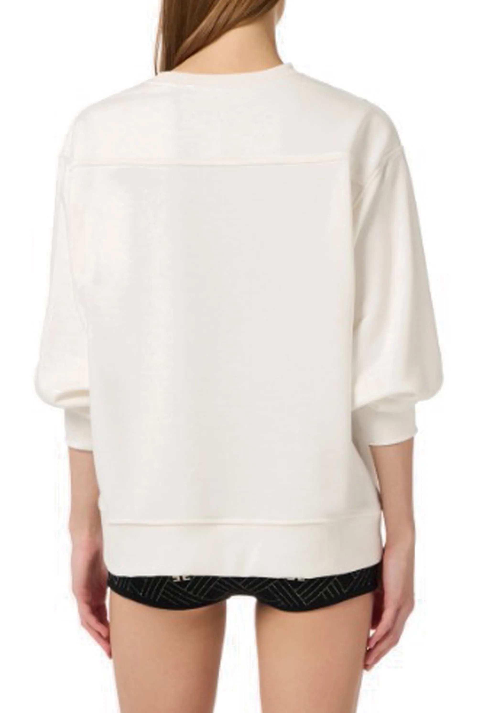 Elisabetta Franchi B'Felpa In Jersey Con Cut Out' Ivory Md01261E2 178105