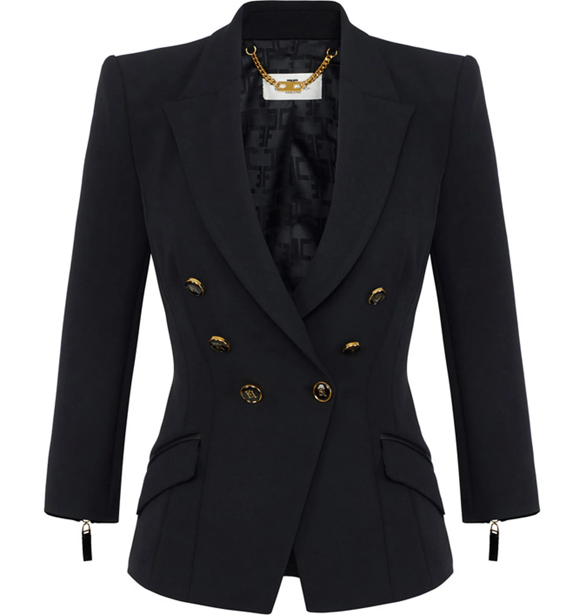 Elisabetta Franchi Giacca In Doppio Crepe Gi17456E2 153689
