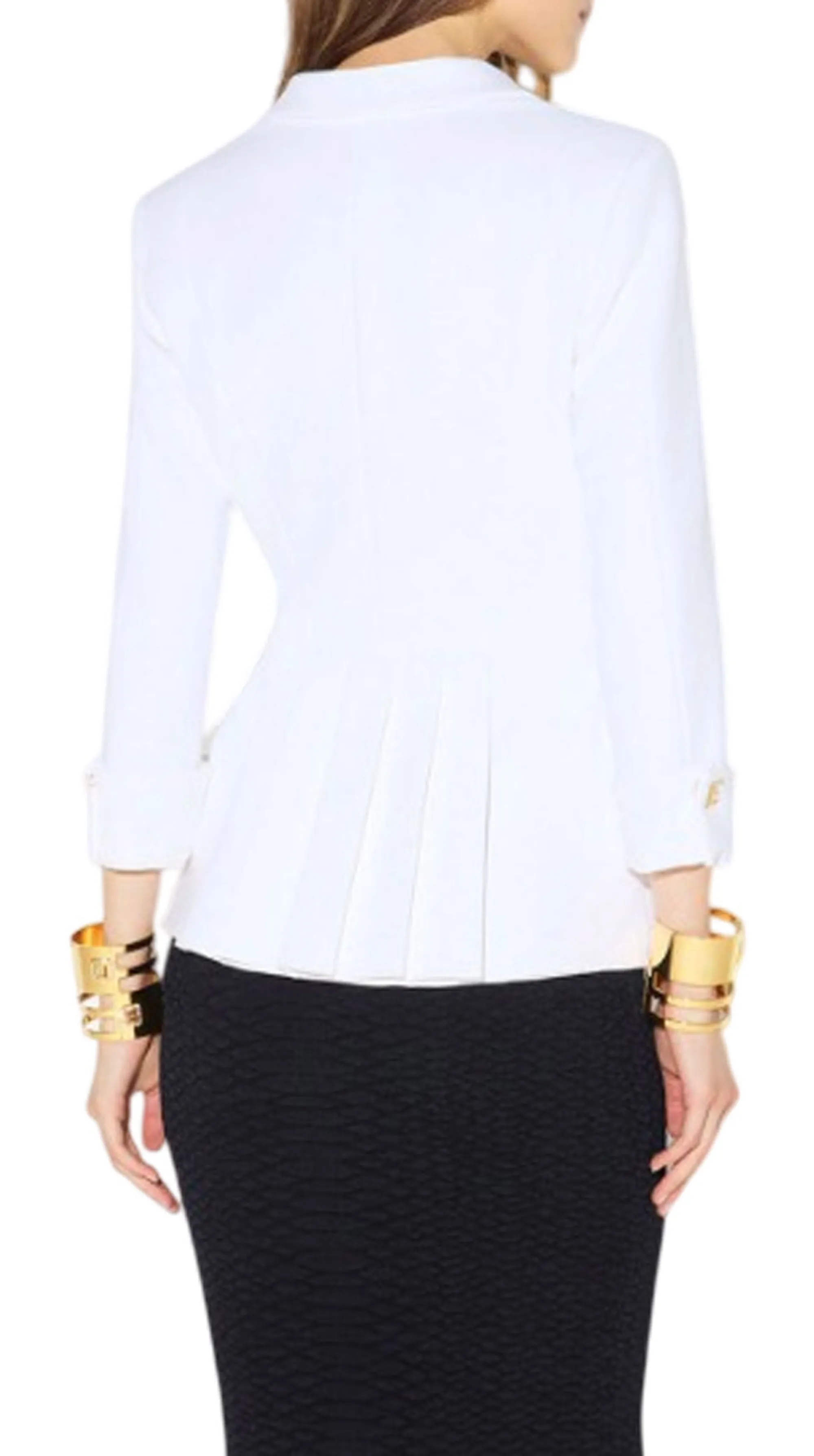 Elisabetta Franchi B'Double Stretch Crepe Jacket' Ivory Gi26766E2 185139