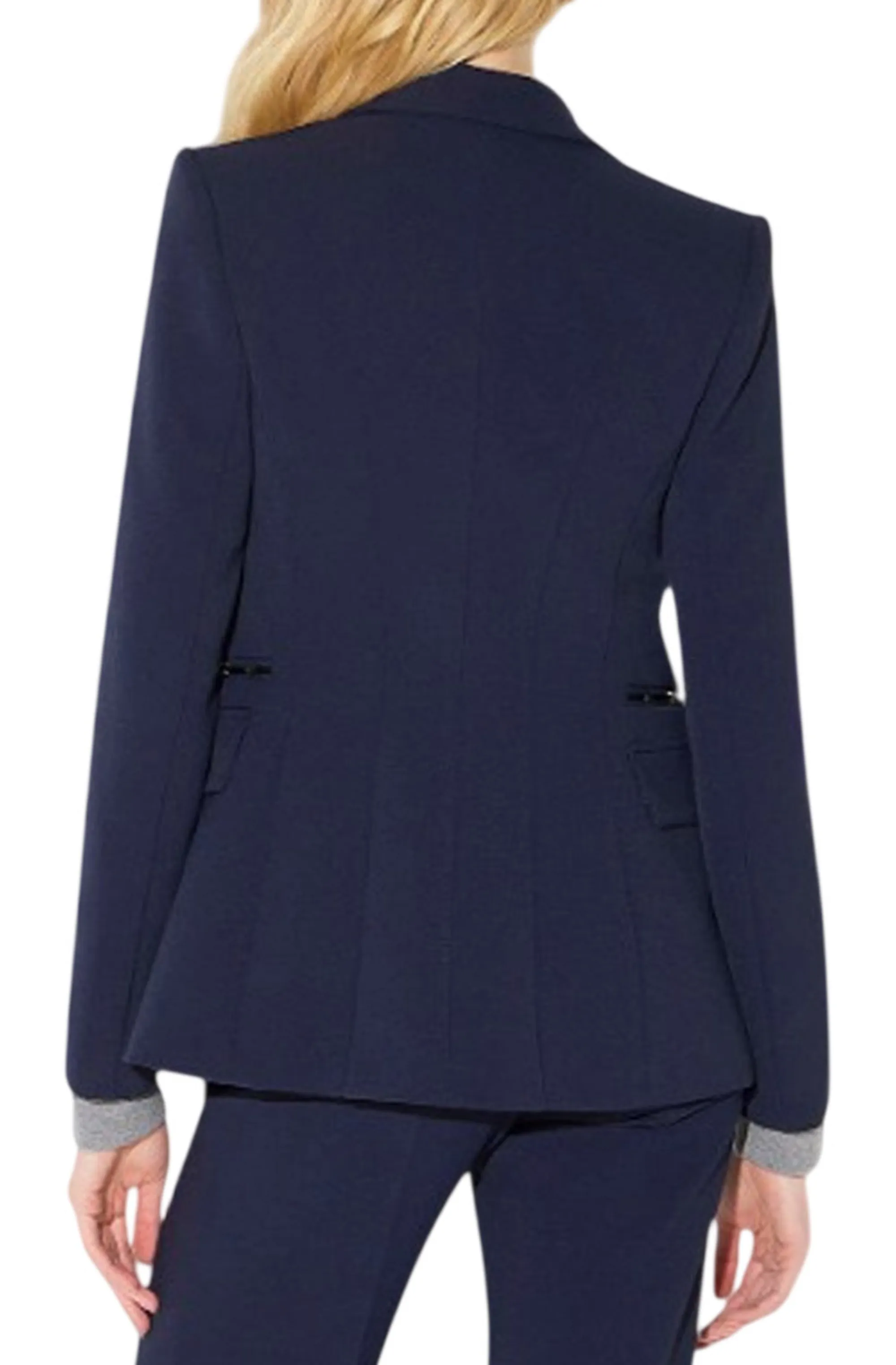 Elisabetta Franchi B'Double Stretch Crepe Jacket' Blu Gi27466E2 185161