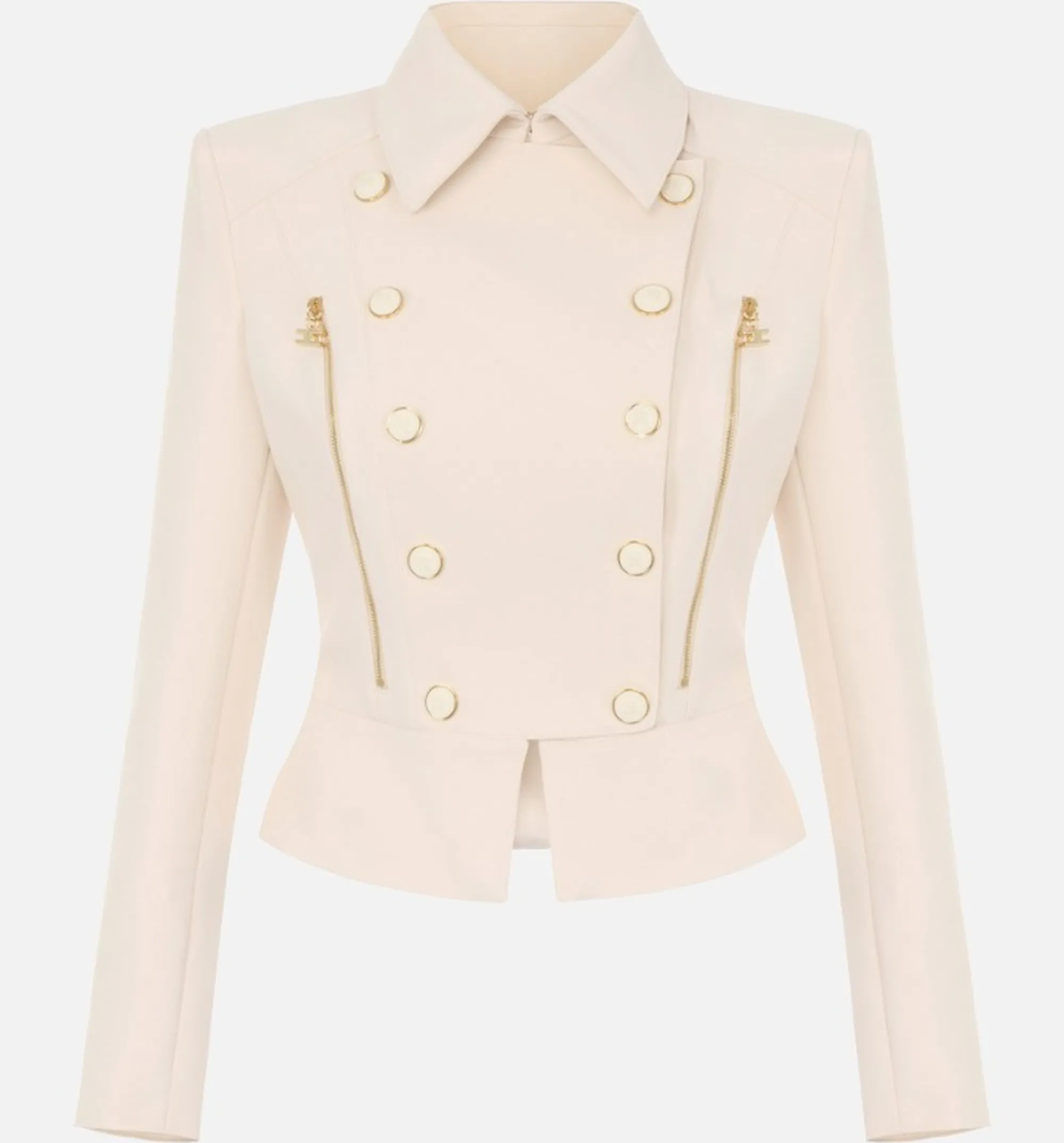 Elisabetta Franchi B'Double Stretch Crepe Jacket' Butter Gi26966E2 188349