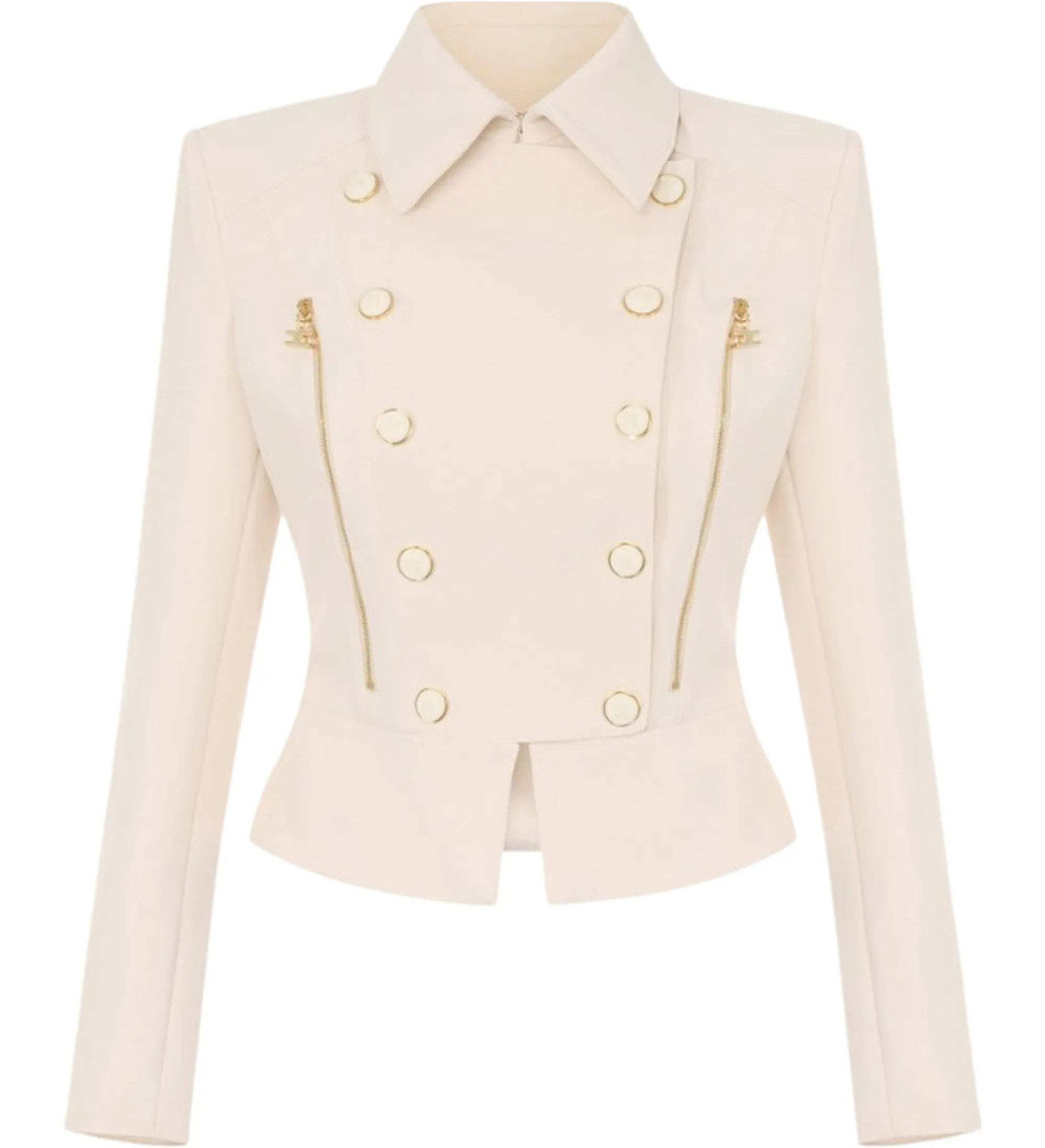 Elisabetta Franchi B'Double Stretch Crepe Jacket' Butter Gi26966E2 189023
