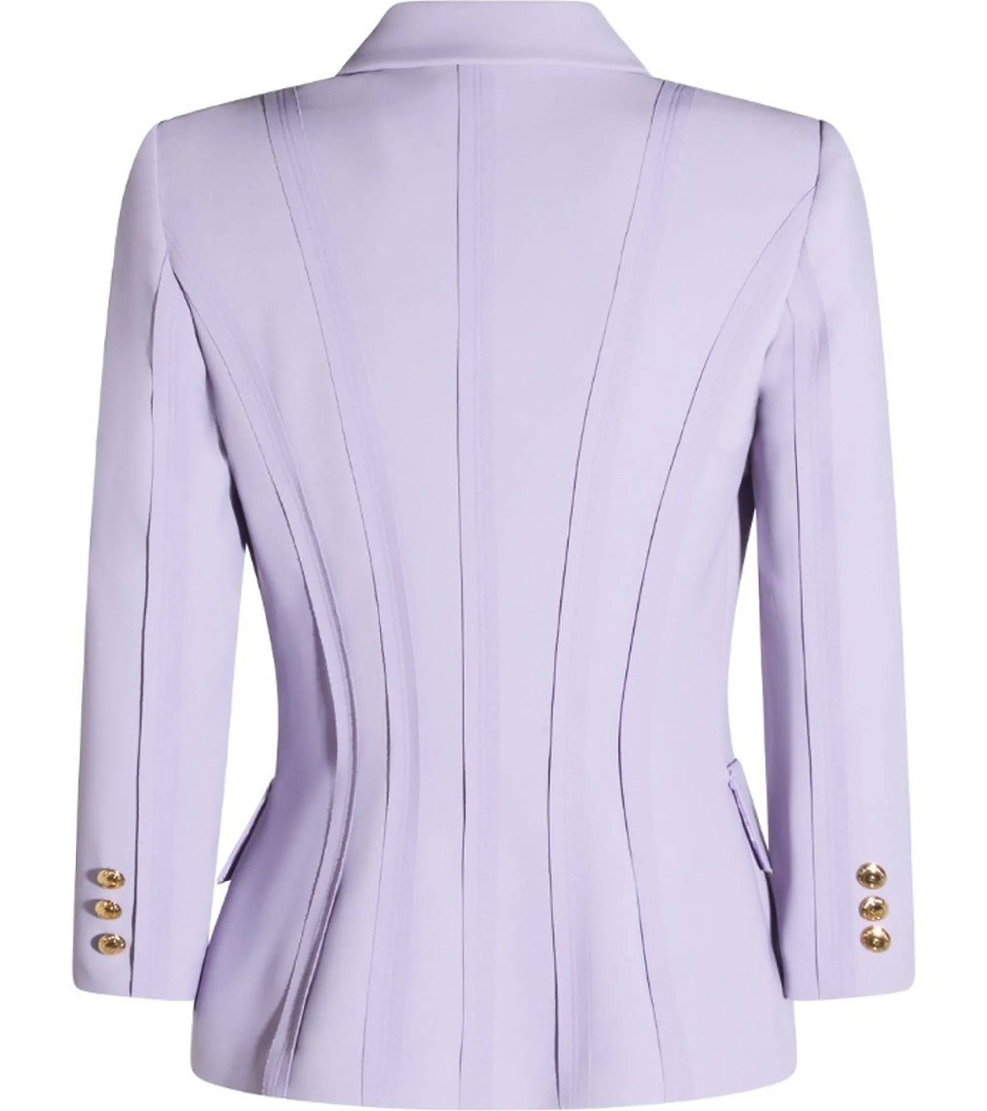 Elisabetta Franchi B'Double Stretch Crepe Jacket With Raw-Cut Patterns' Small Gi21861E2 172388