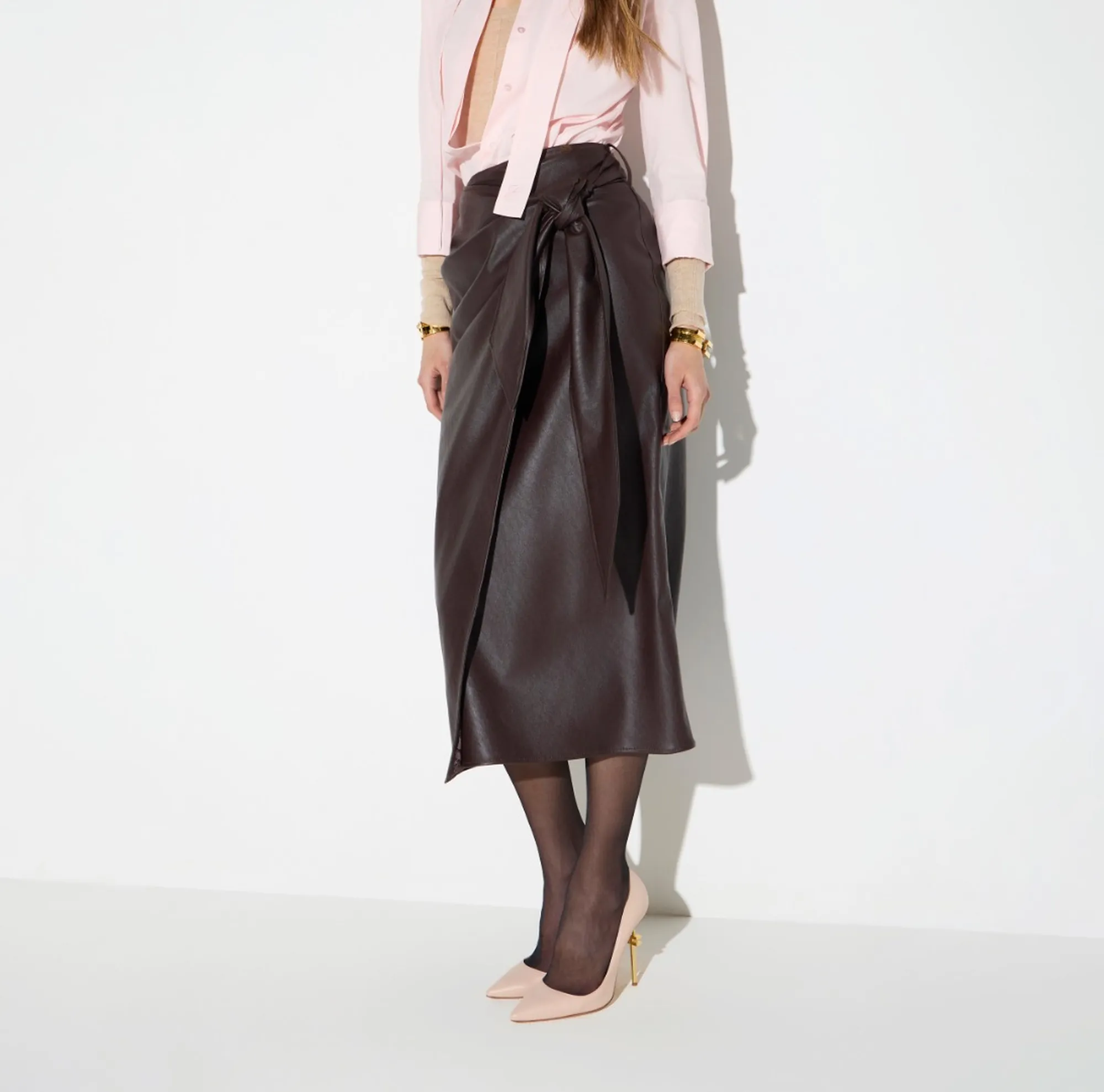 Elisabetta Franchi Gonna Con Fusciacca Cioccolato Go21866E2 184480