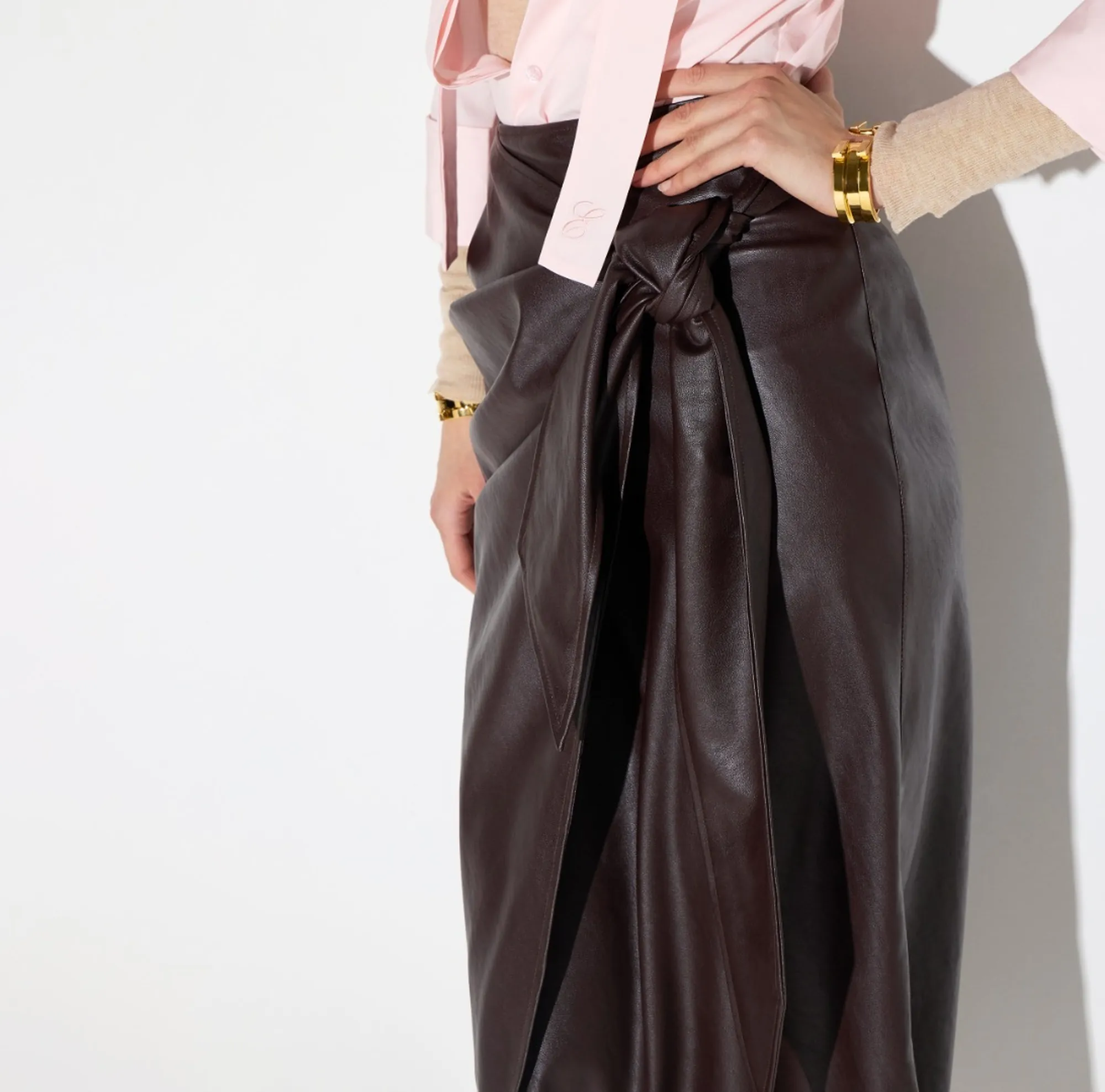Elisabetta Franchi Gonna Con Fusciacca Cioccolato Go21866E2 184481