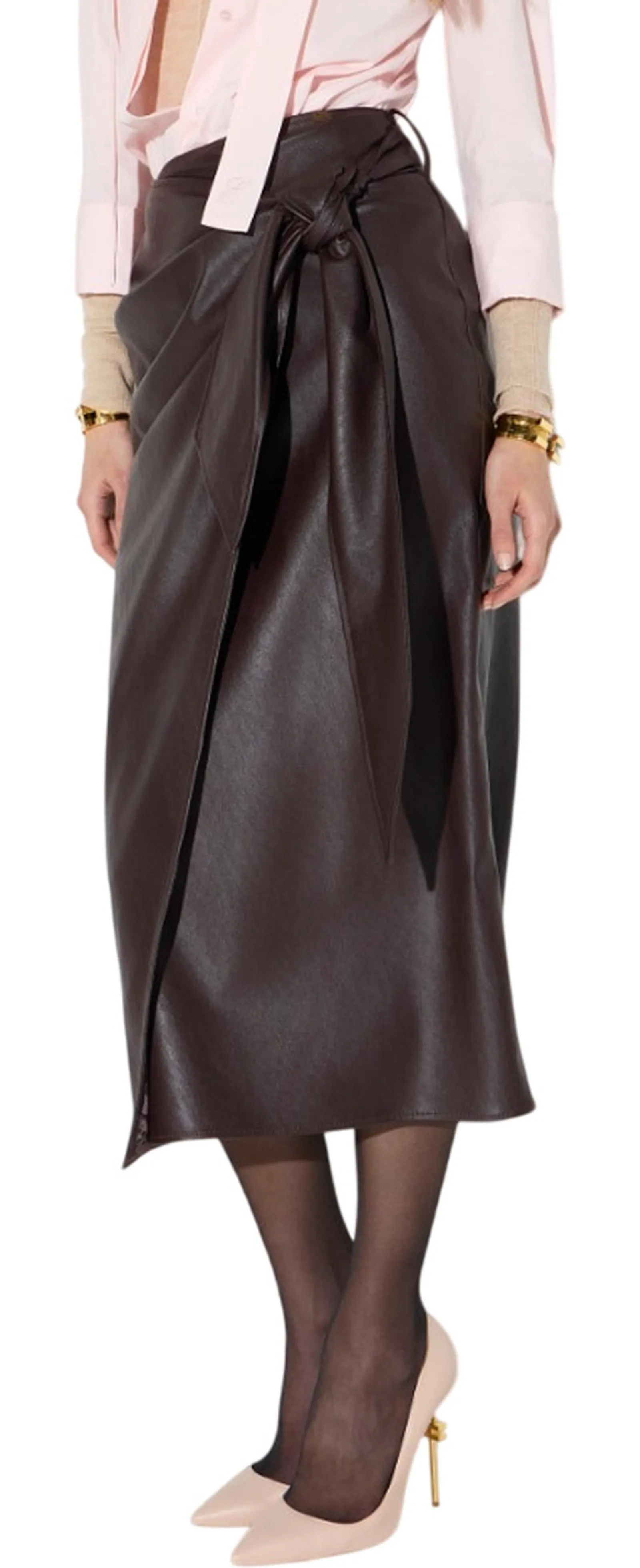 Elisabetta Franchi Gonna Con Fusciacca Cioccolato Go21866E2 185142