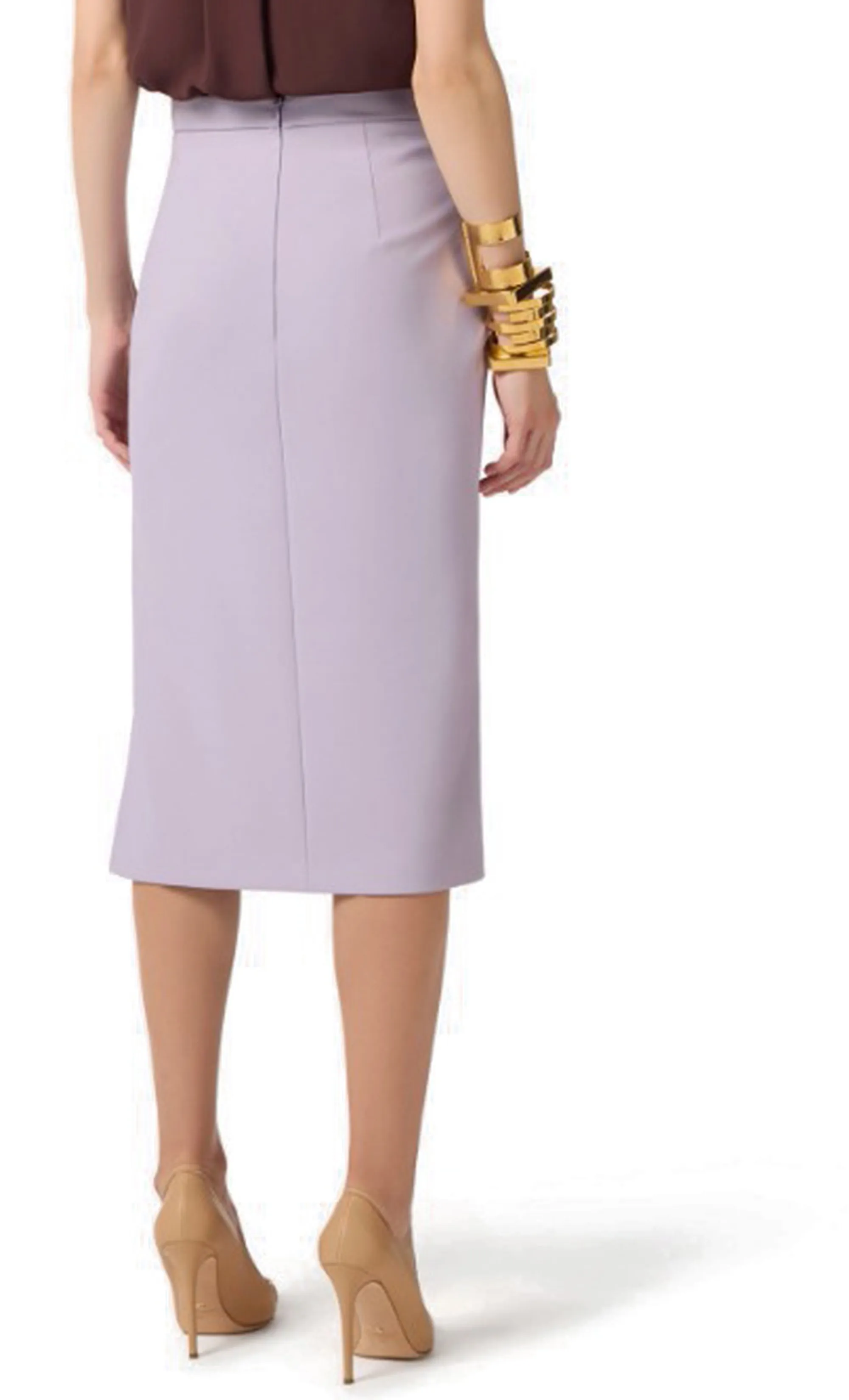 Elisabetta Franchi B'Lightweight Crepe Skirt With Jewel Plaque' Small Go16861E2 178148