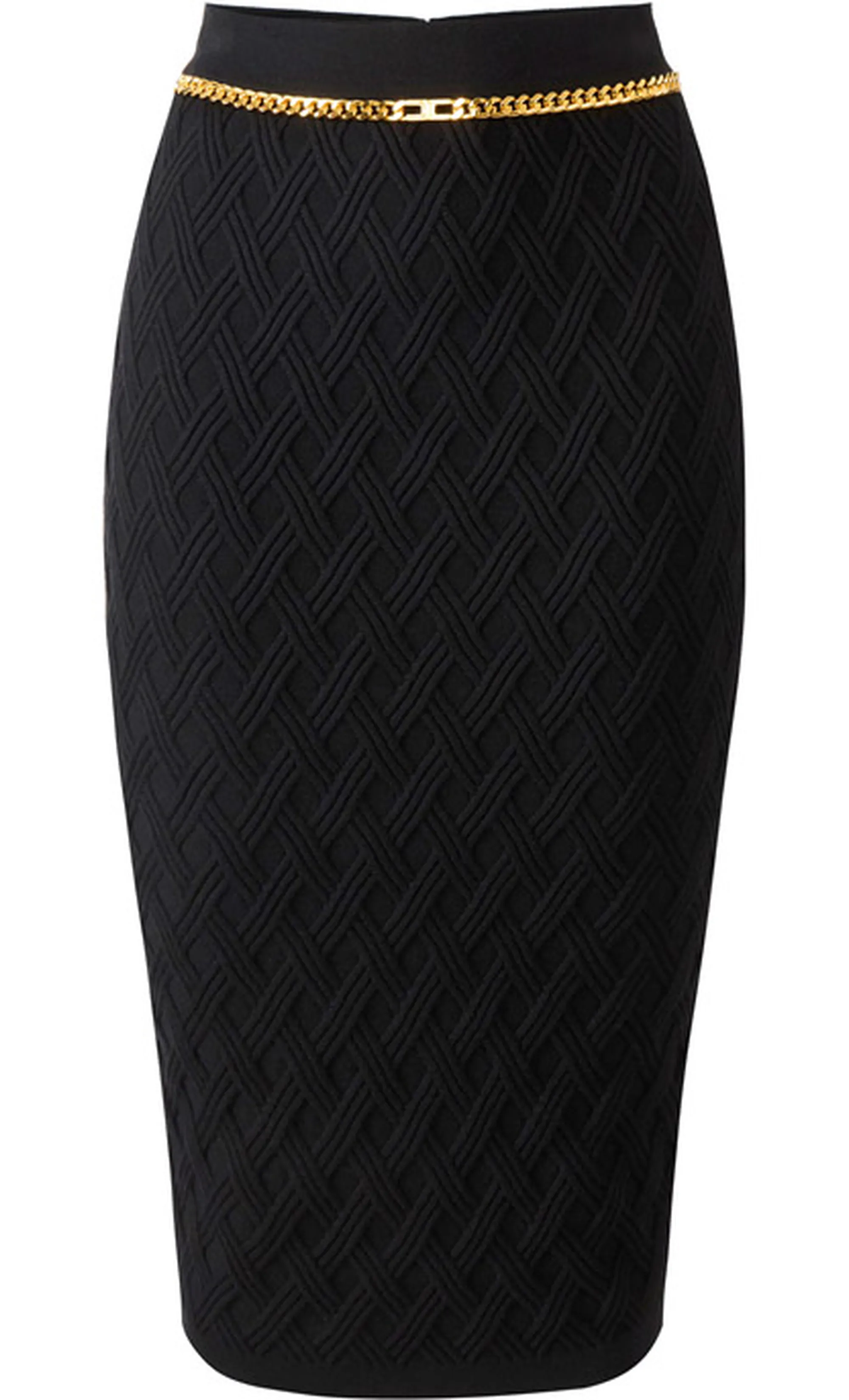 Elisabetta Franchi Gonna In Maglia A Rombi Con Dettaglio Gioielli Gk20B56E2 153665