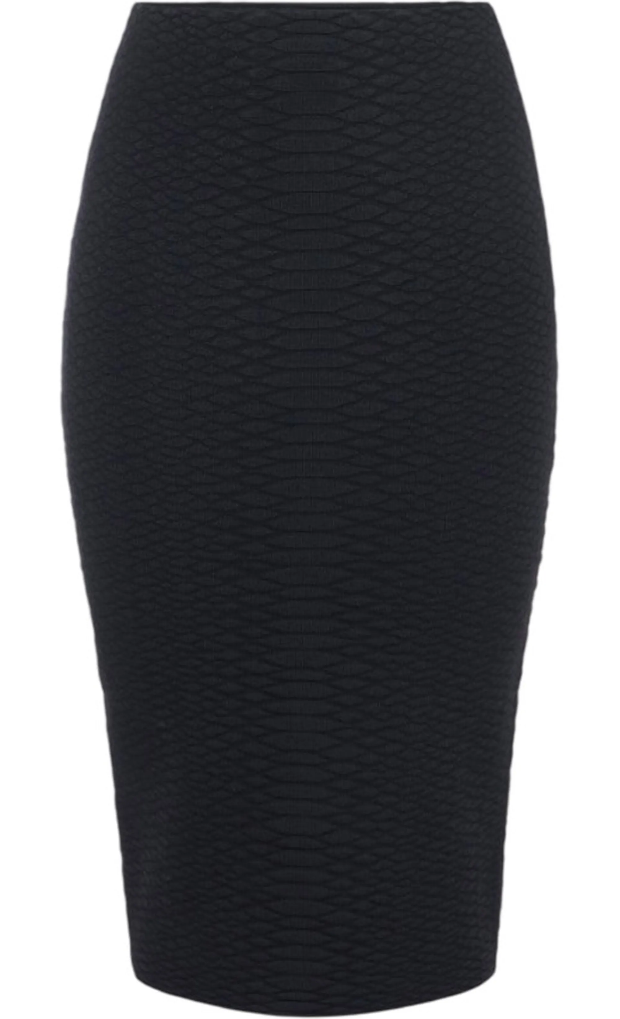 Elisabetta Franchi Gonna In Maglia A Trama Snake Nero Gk10S67E2 189174