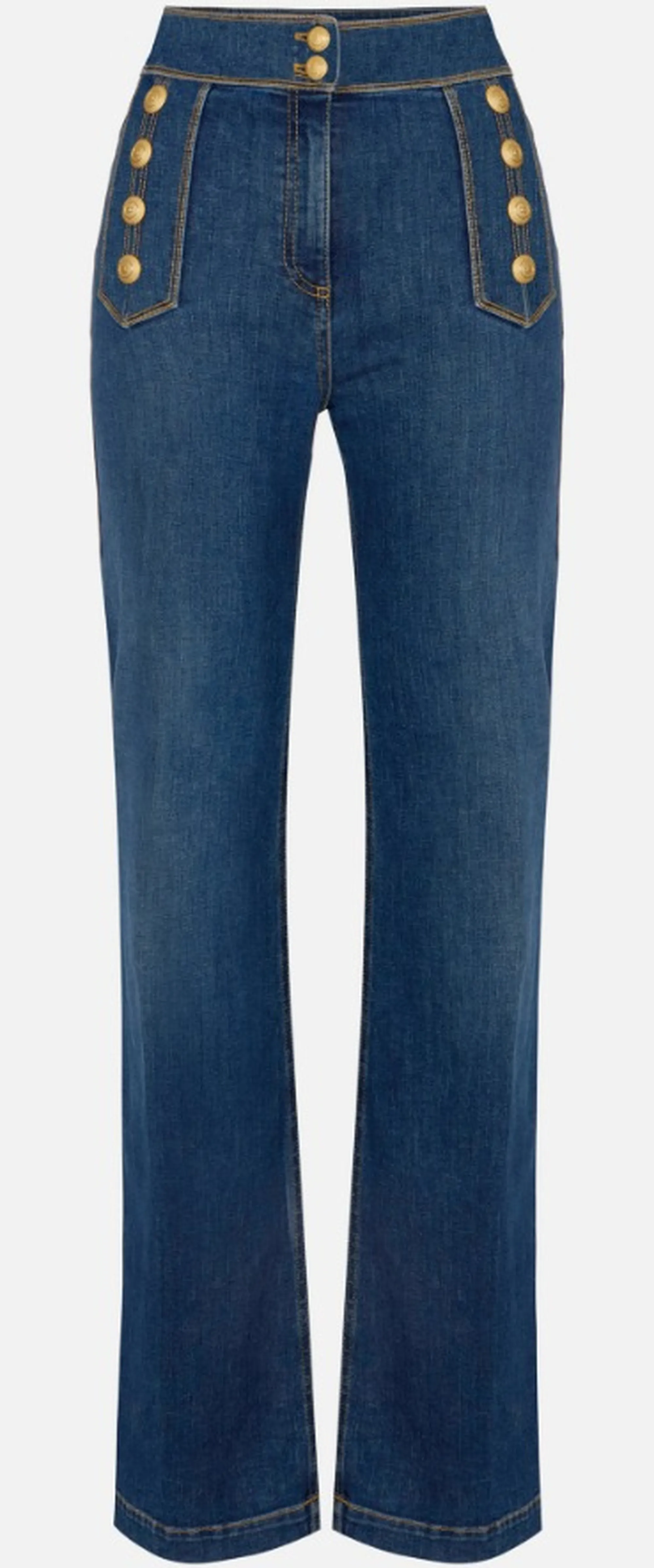 Elisabetta Franchi B'Palazzo Jeans With Buttons' Denim Pj19D61E2 171567