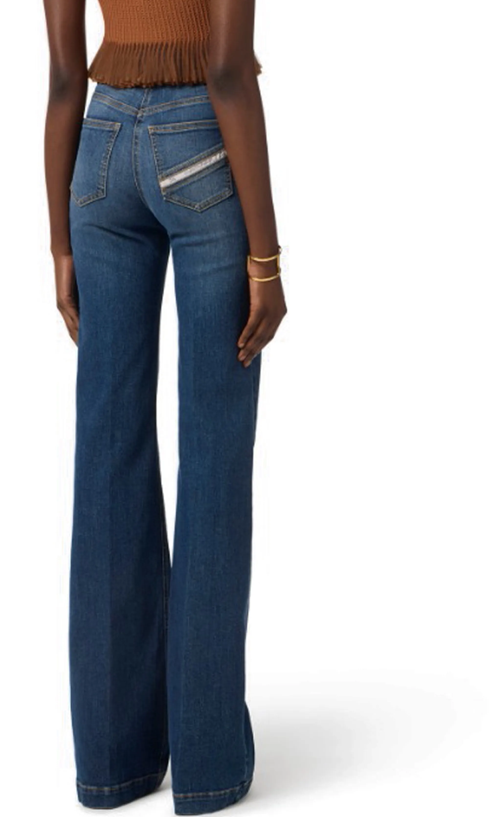 Elisabetta Franchi B'Palazzo Jeans With Buttons' Denim Pj19D61E2 177800