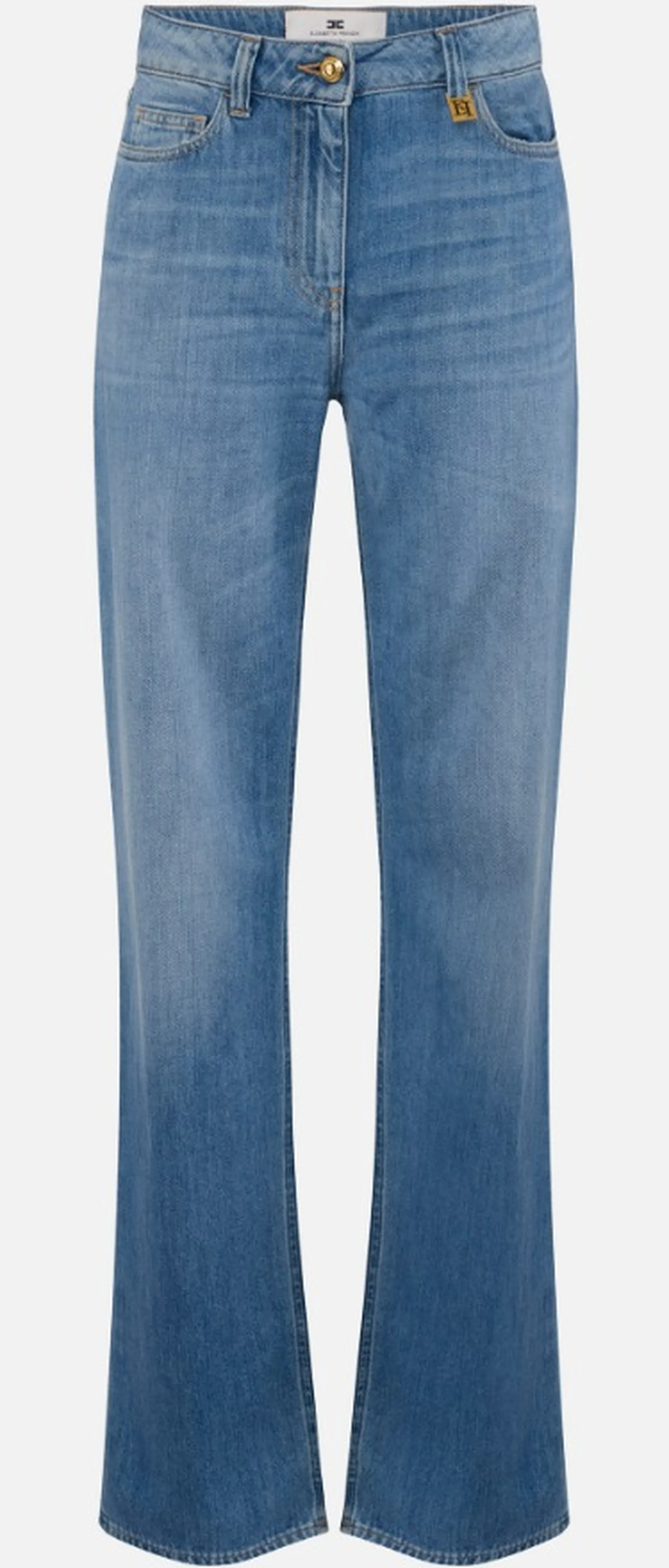 Elisabetta Franchi B'Palazzo Jeans With Logo Detail' Denim Pj21I61E2 172307