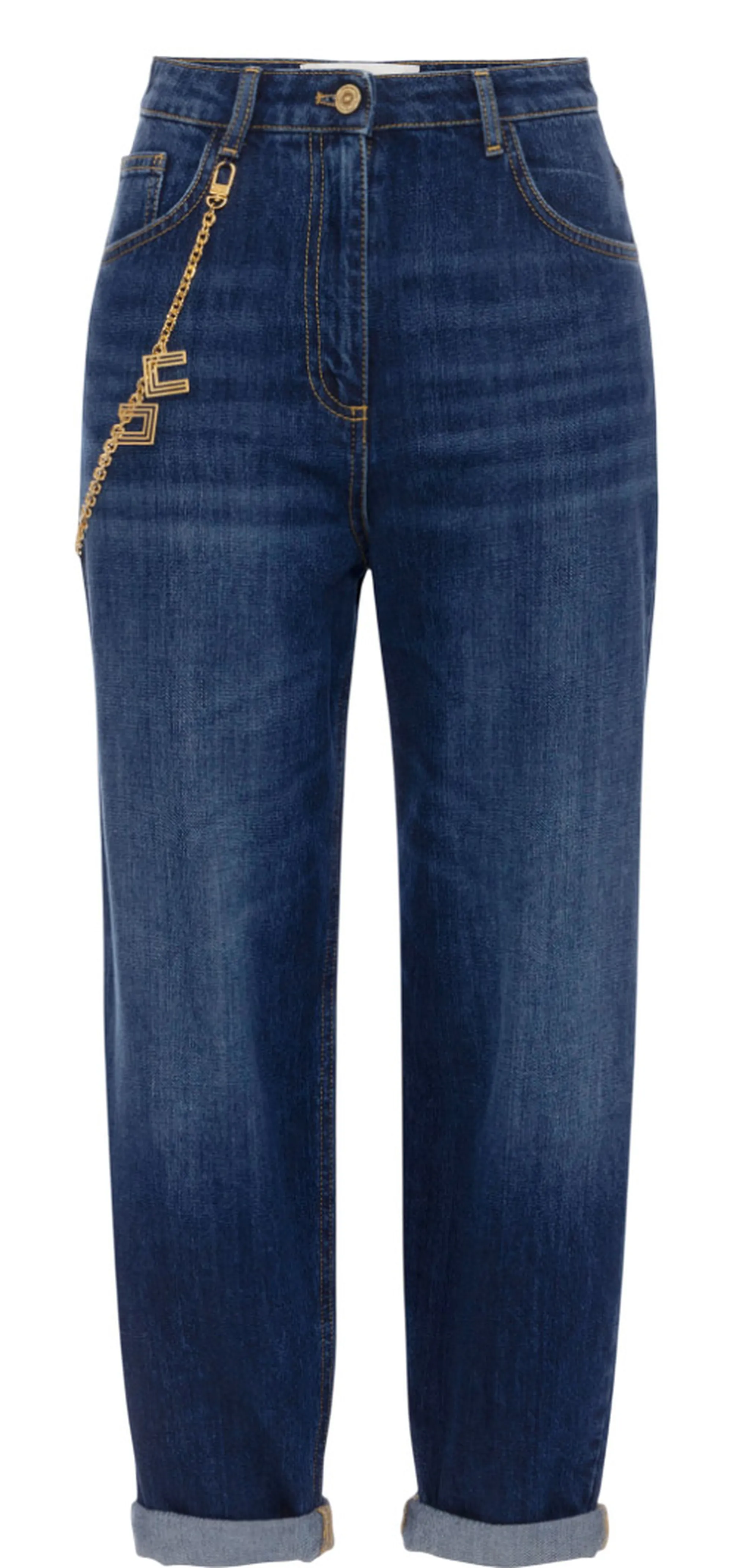 Elisabetta Franchi Jeans Con Catena Gioiello Pj14D56E2 153510
