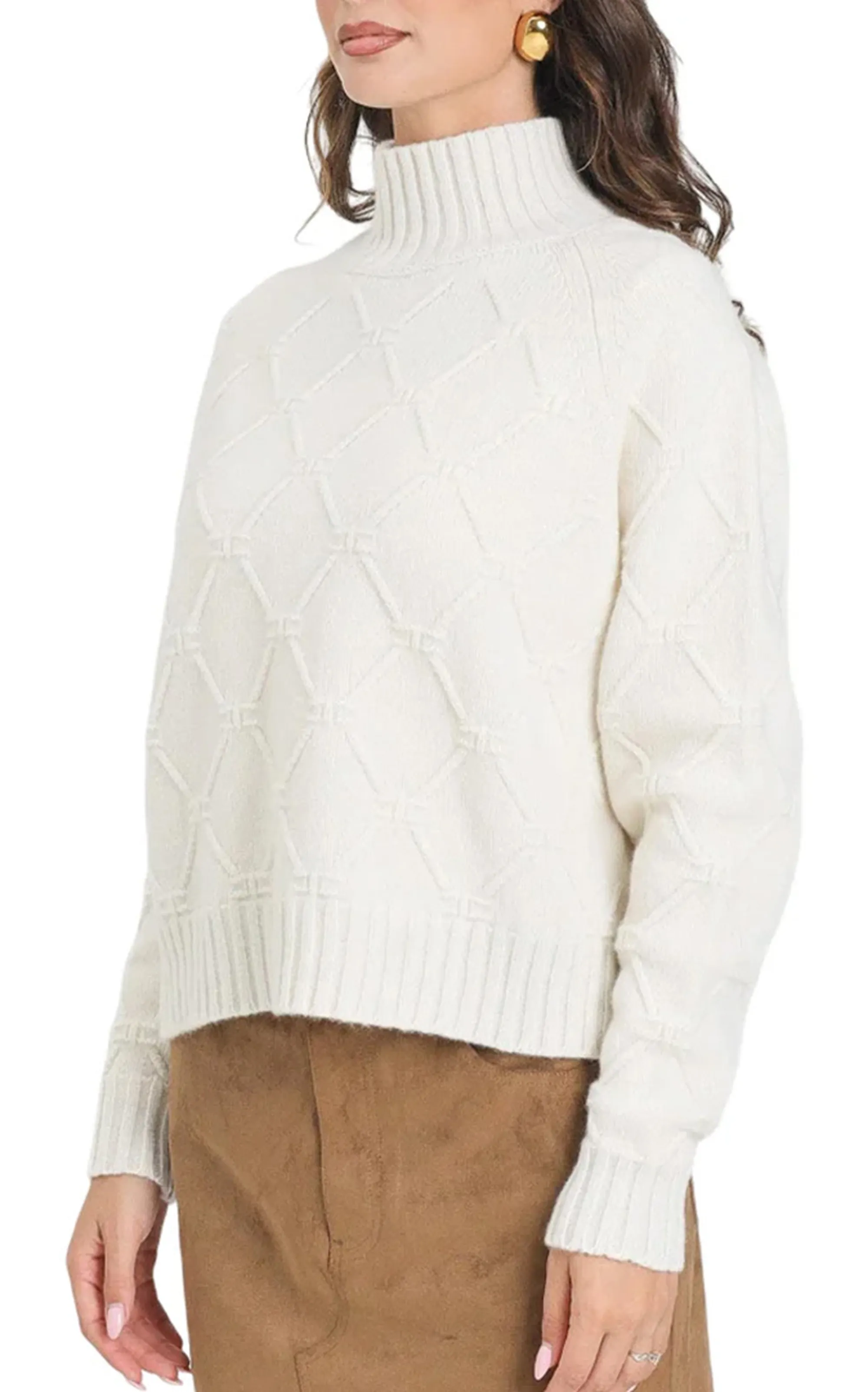 Elisabetta Franchi Maglia Con Losanghe Jacquard Mk55T57E2 153572