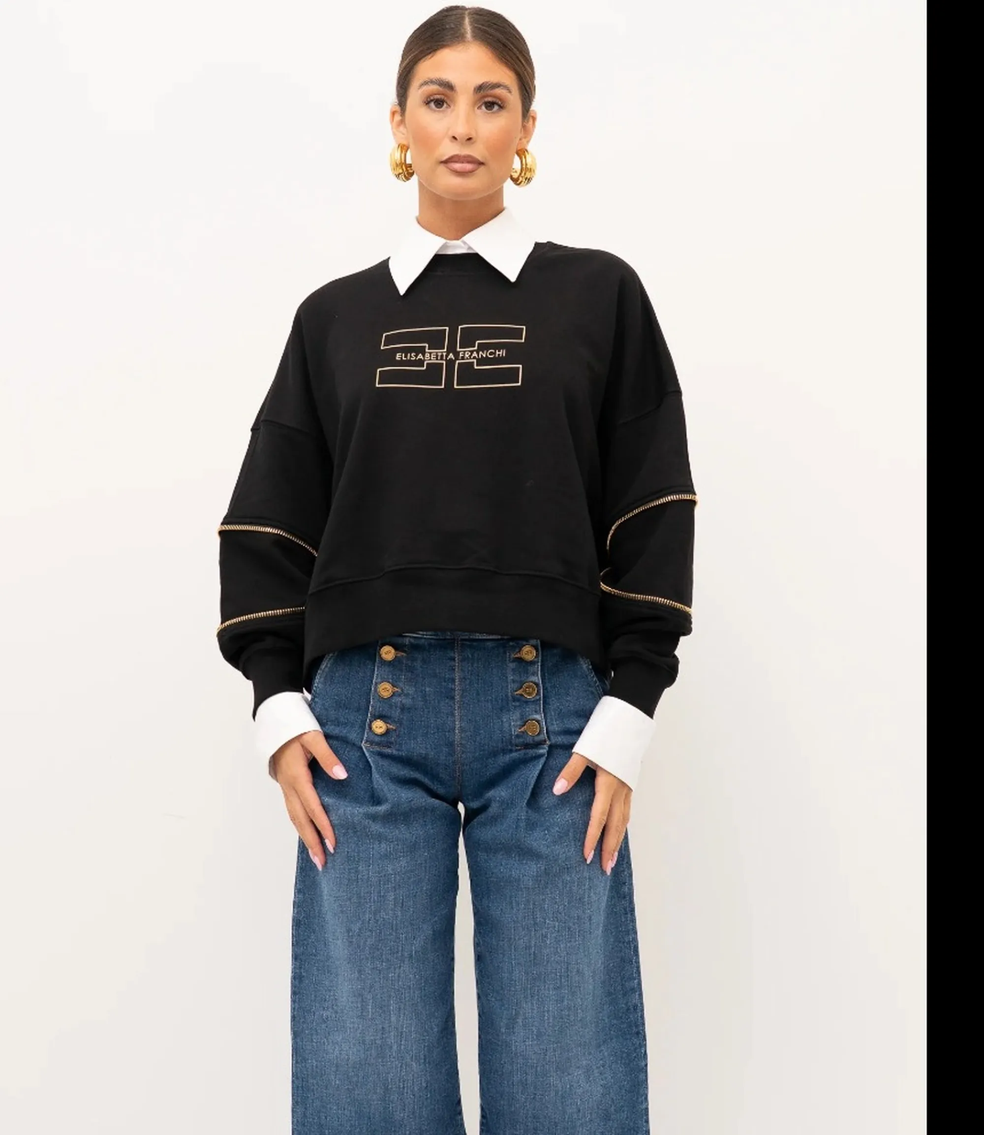 Elisabetta Franchi Maglia  Elisabetta Franchi Nero Md05P66E2 184493