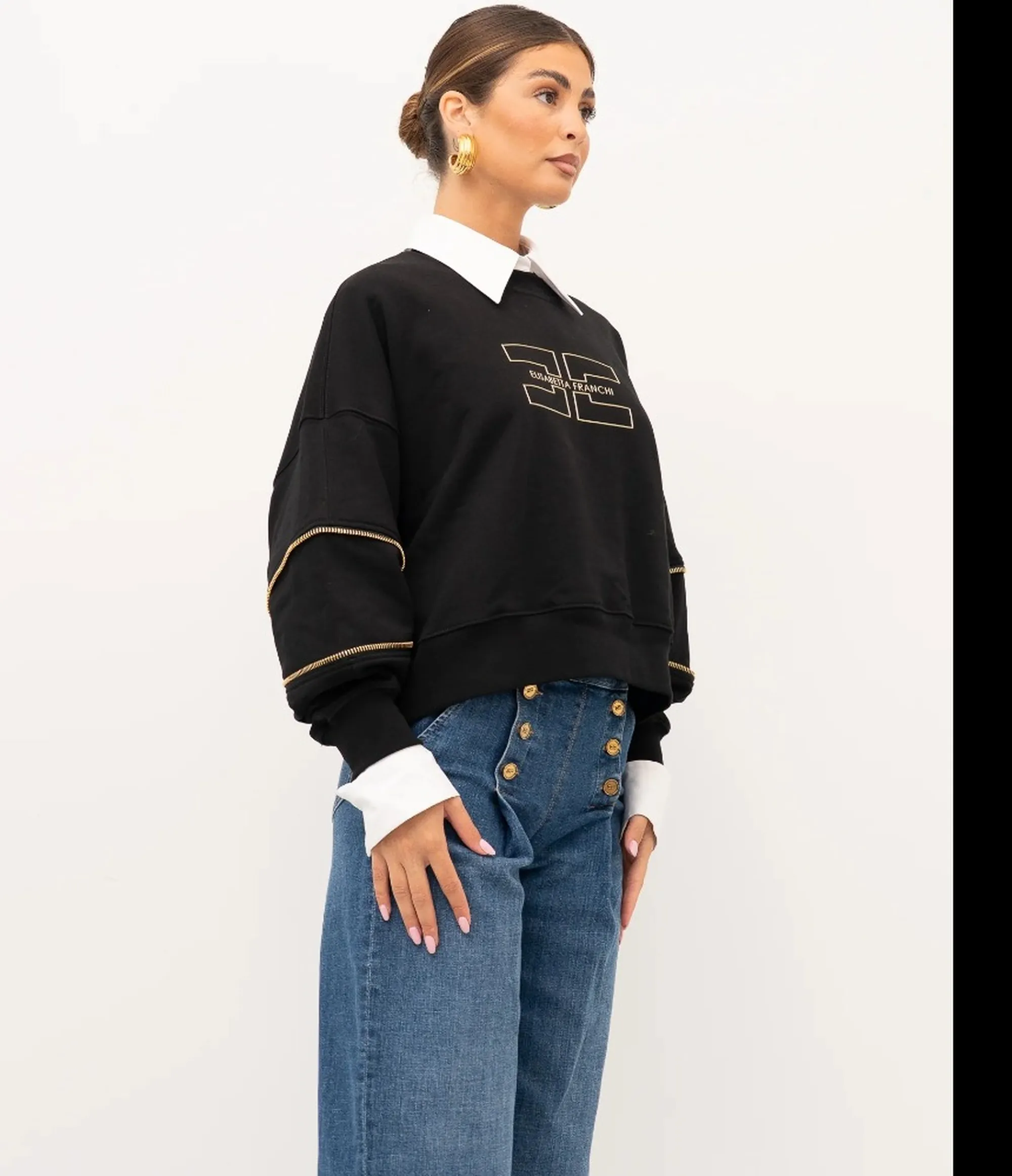Elisabetta Franchi Maglia  Elisabetta Franchi Nero Md05P66E2 184494