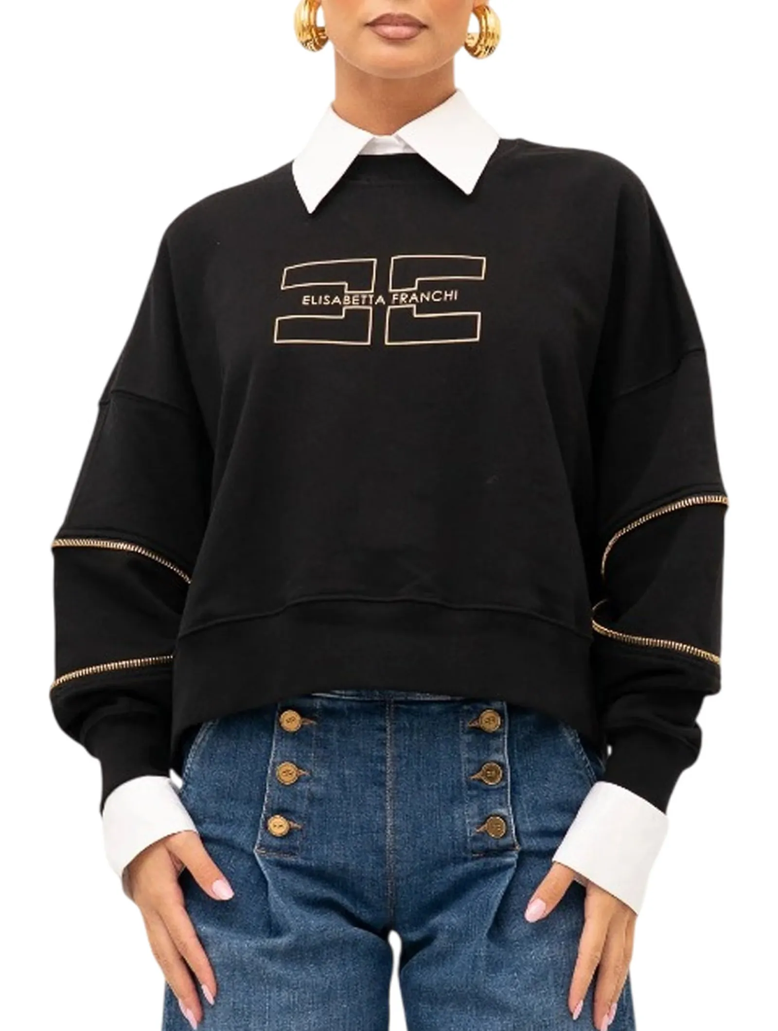 Elisabetta Franchi Maglia  Elisabetta Franchi Nero Md05P66E2 185119