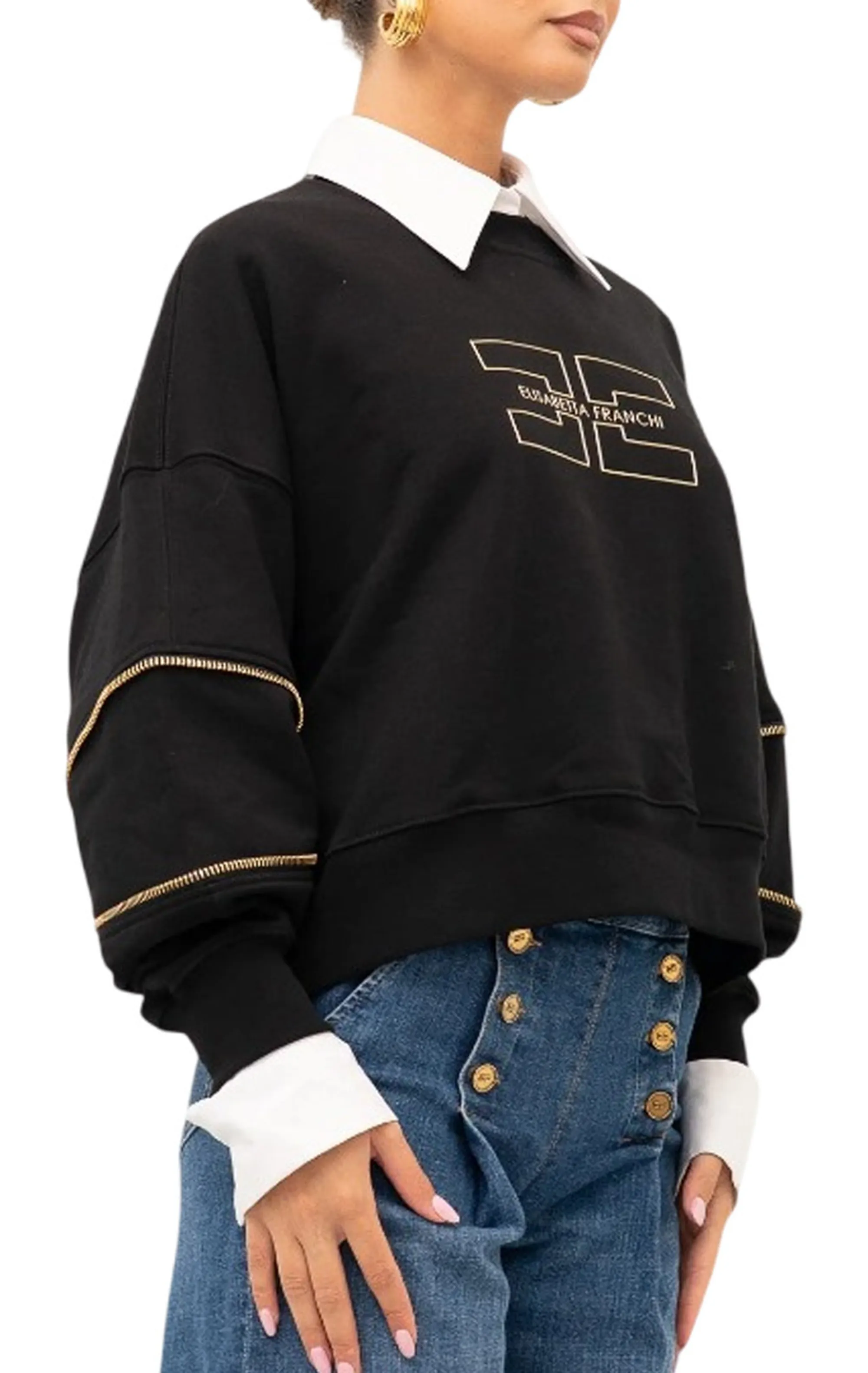 Elisabetta Franchi Maglia  Elisabetta Franchi Nero Md05P66E2 185120