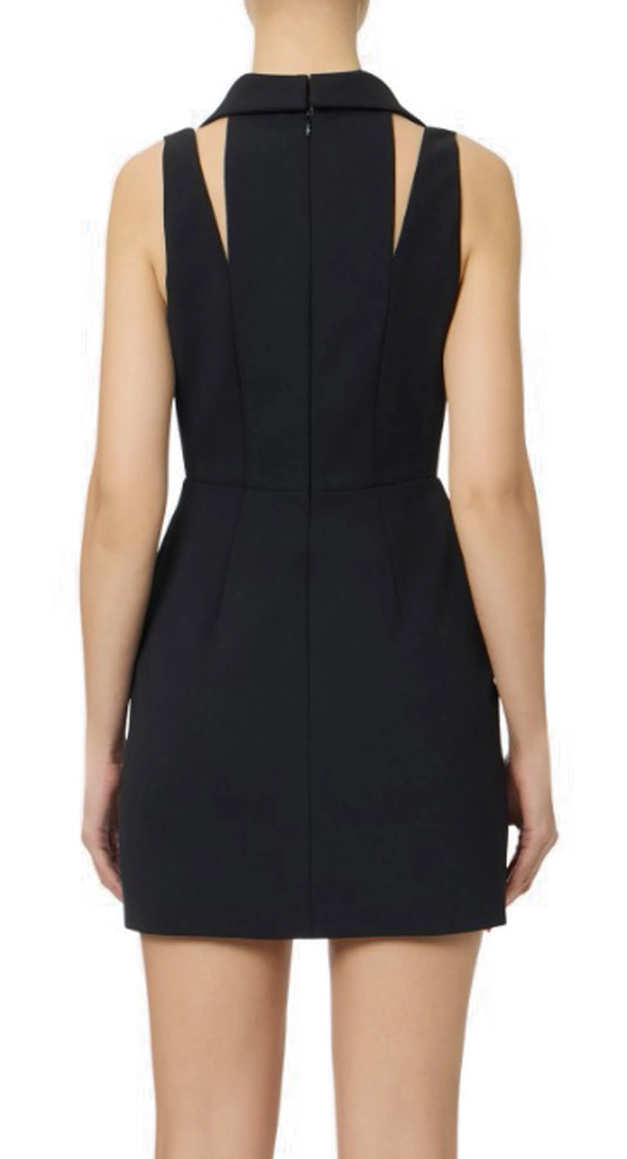 Elisabetta Franchi B'Double Stretch Crepe Mini Dress With Logo Details' Black Ab92461E2 178446