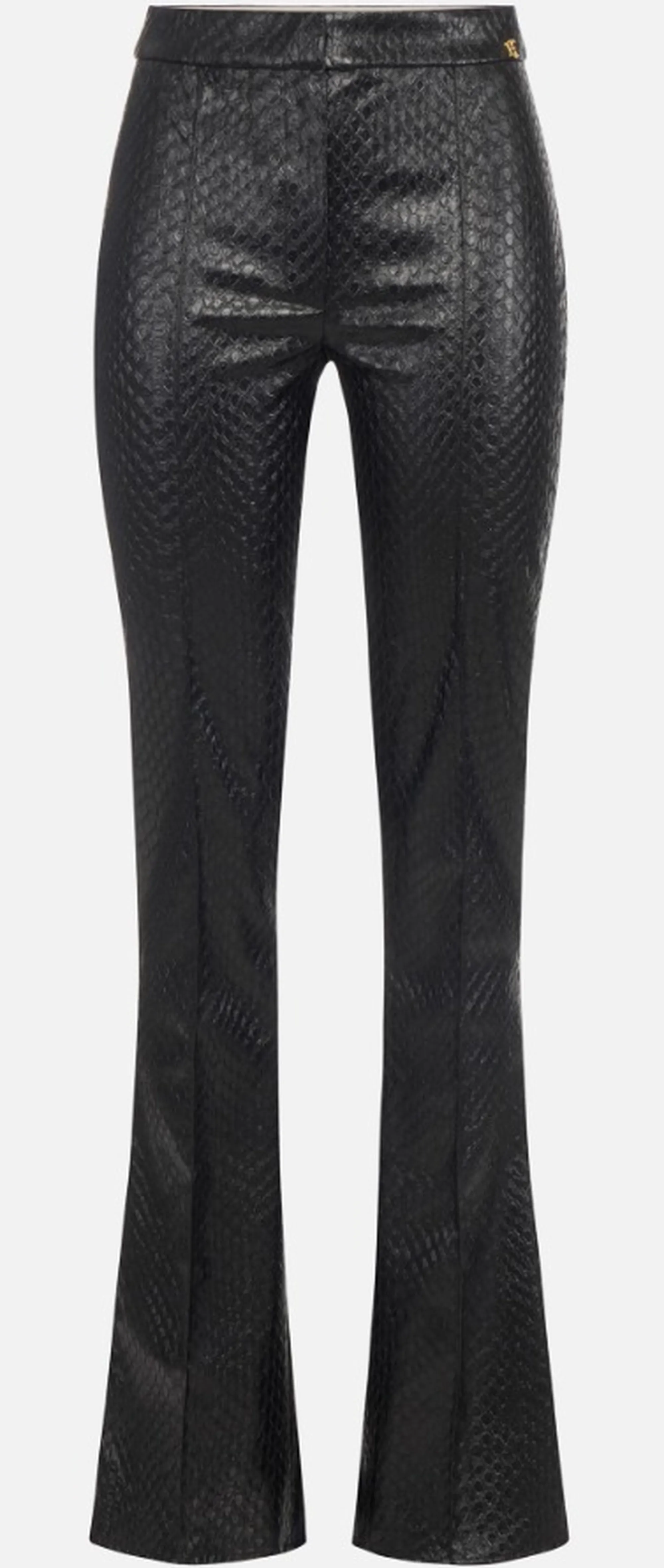 Elisabetta Franchi Pantalone Con Trama A Squame Nero Pa22567E2 184540