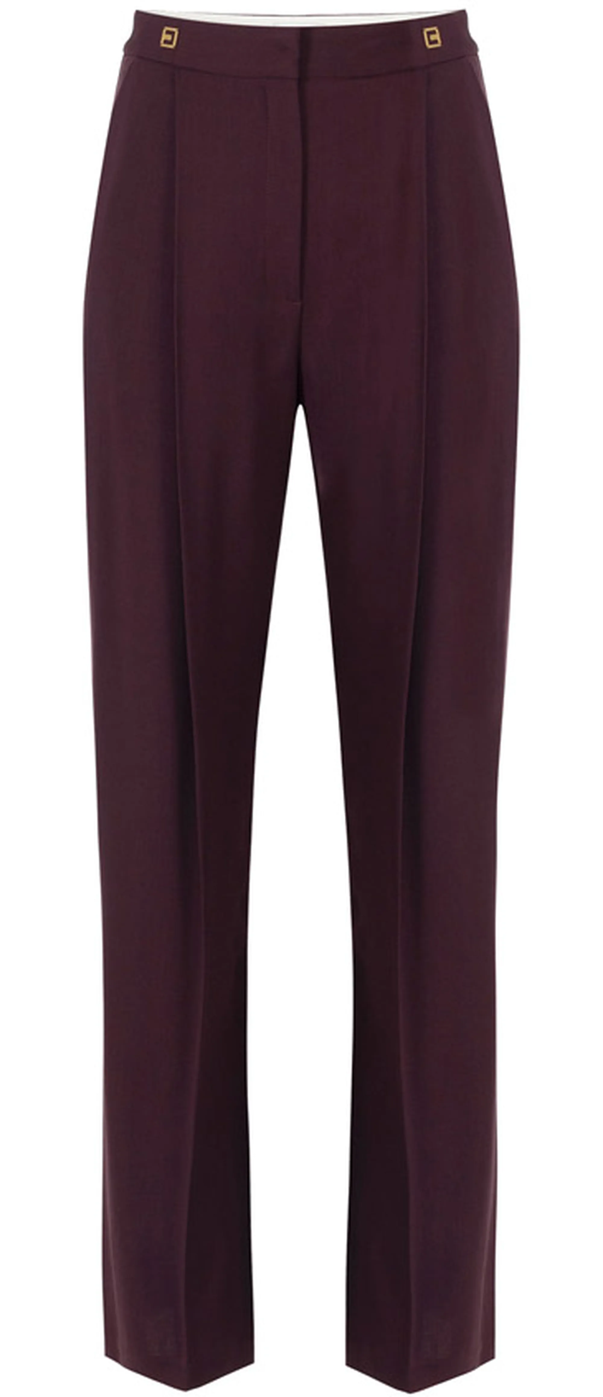 Elisabetta Franchi Pantalone In Crepe Con Dettagli Logo Pa12356E2 153526