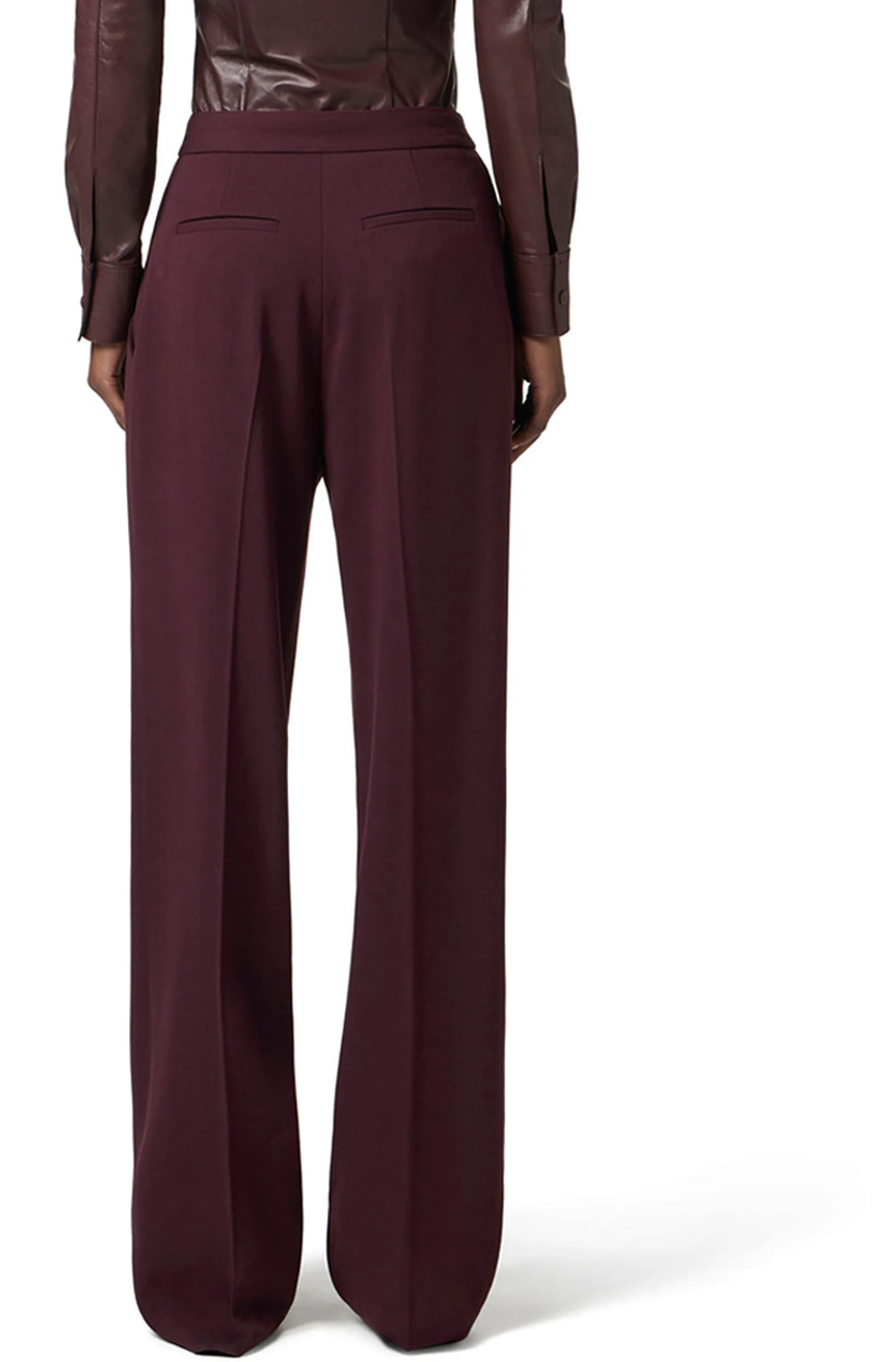 Elisabetta Franchi Pantalone In Crepe Con Dettagli Logo Pa12356E2 153527