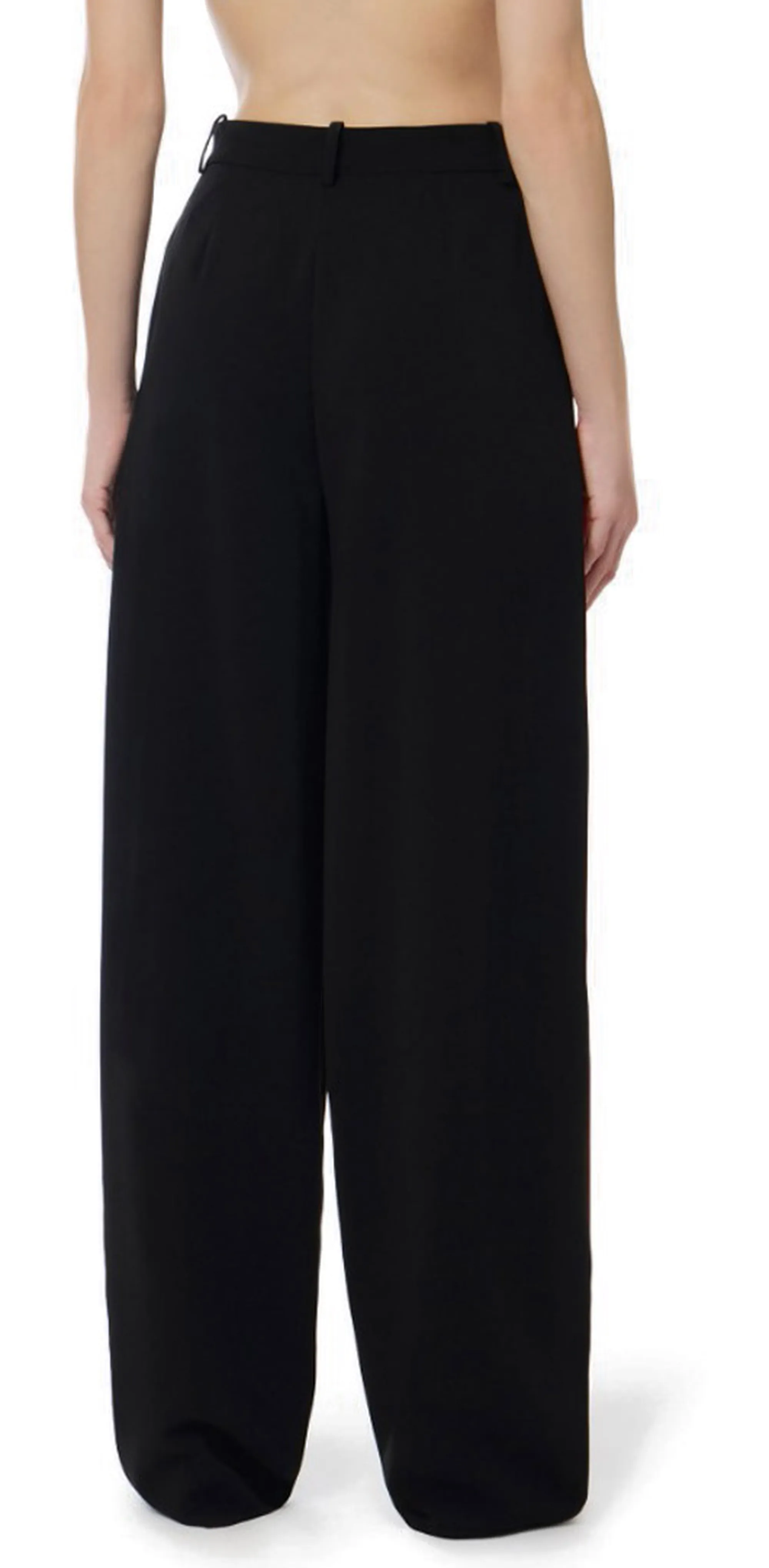 Elisabetta Franchi B'Lightweight Crepe Trousers' Black Pa17861E2 177815