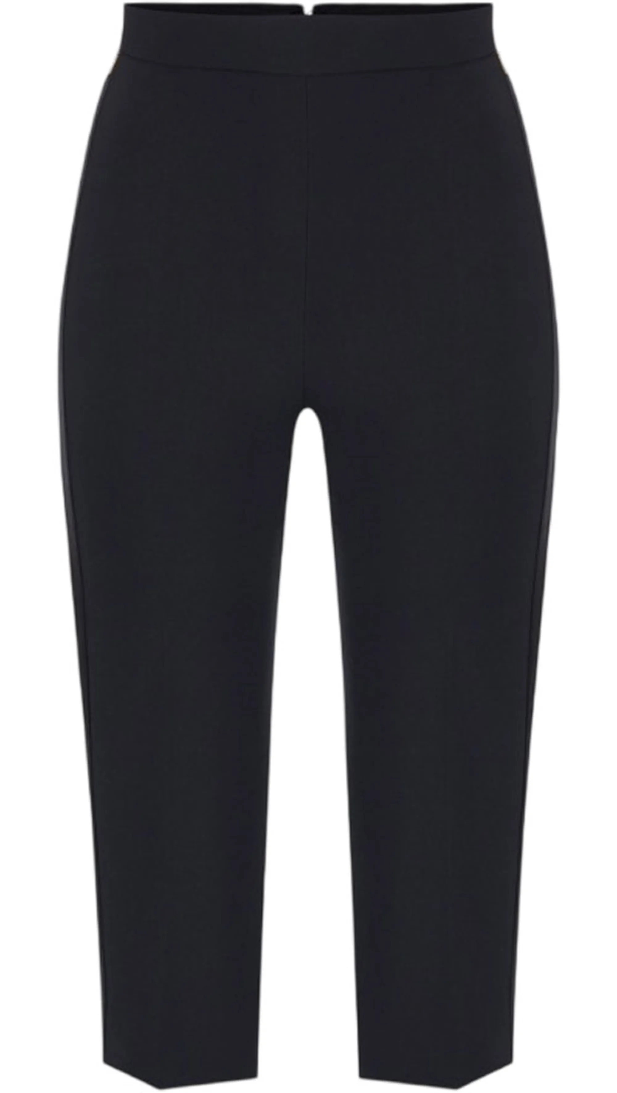 Elisabetta Franchi B'Lightweight Crepe And Satin Trousers' Black Pa20567E2 188889