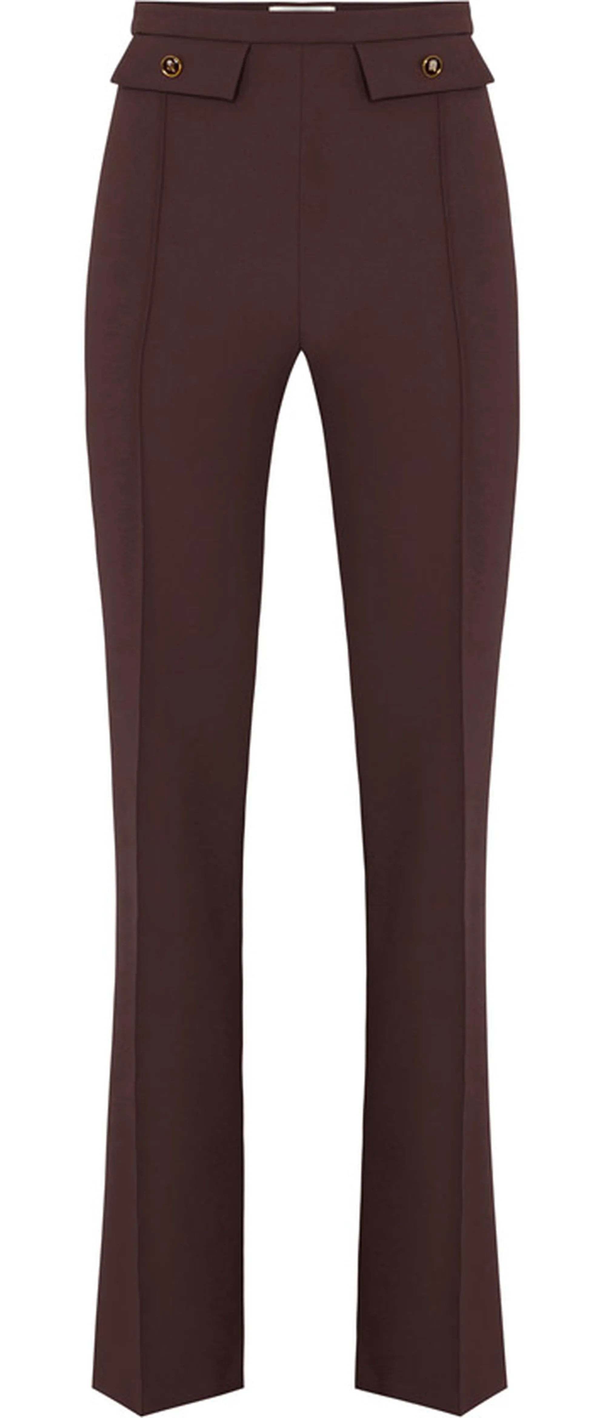Elisabetta Franchi Pantalone In Doppio Crepe Merlot Pa12156E2 153536